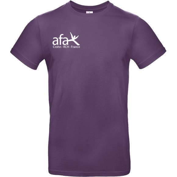 T-shirt AFA Crohn violet type 2
