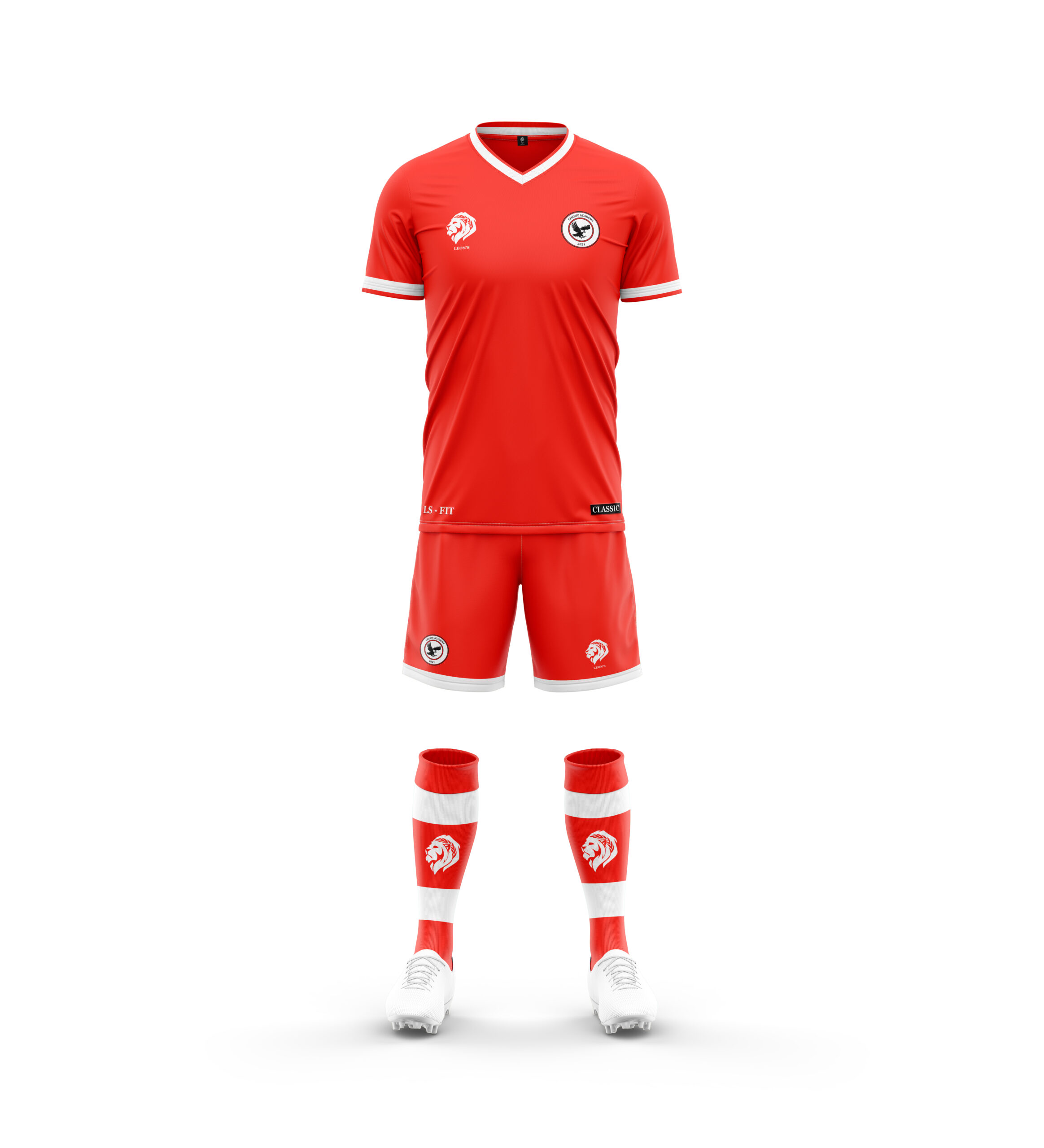 Maillot/Short Classic Rouge/Blanc Enfant Chessy Academy