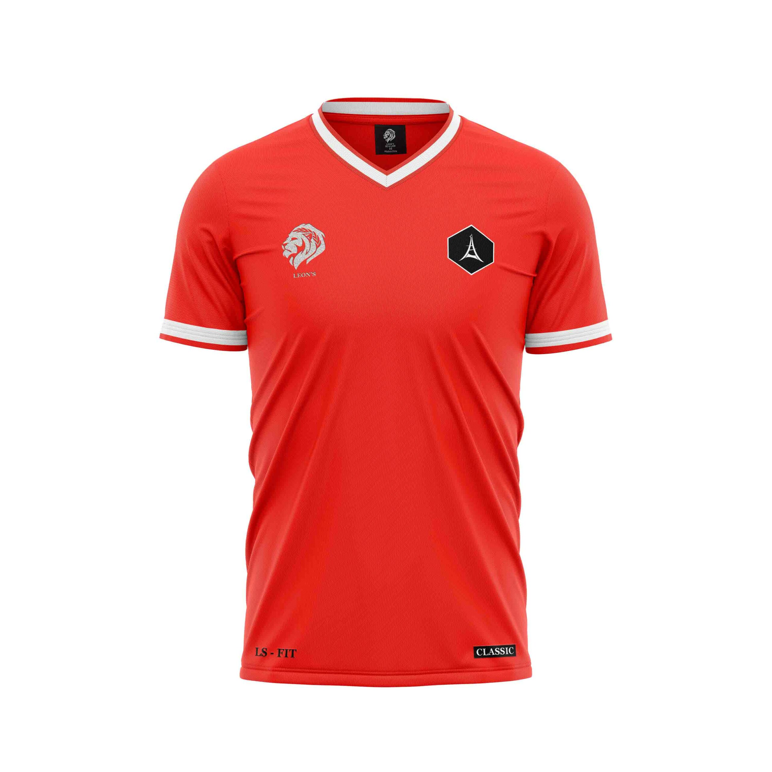 Maillot Classic Rouge/Blanc Paname Football