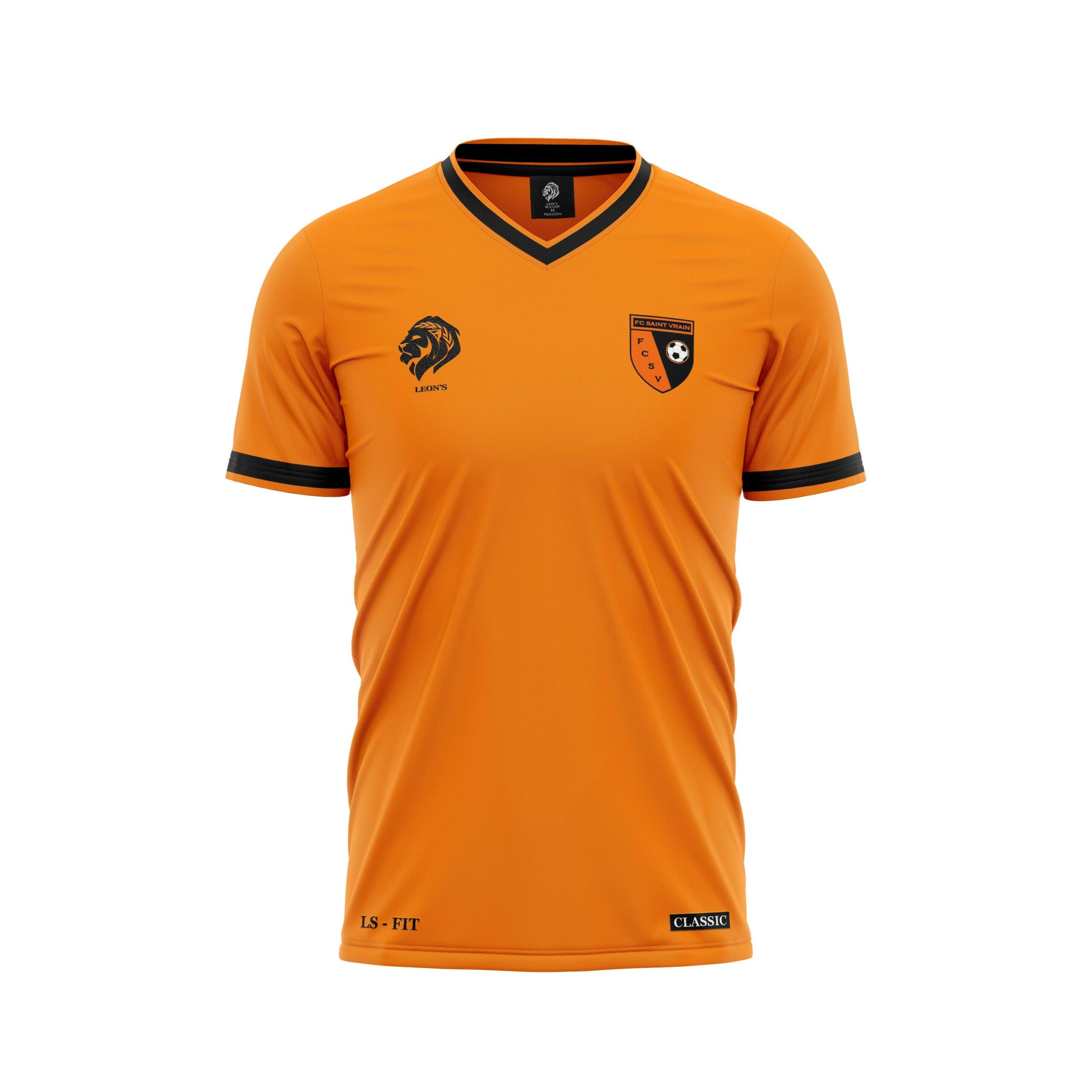 Maillot Classic Orange/Noir FC Saint Vrain