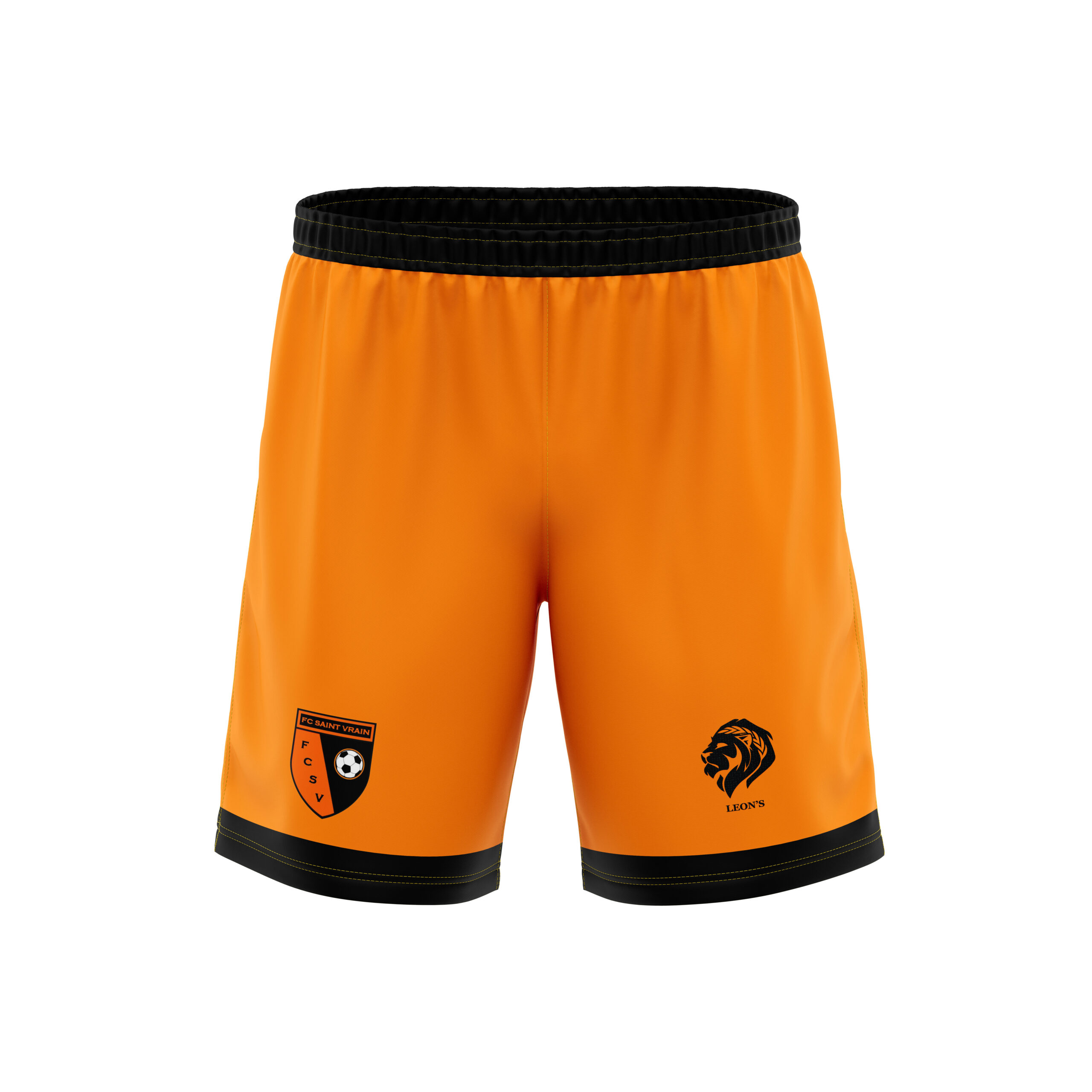 Short Classic Orange/Noir FC Saint Vrain Enfant