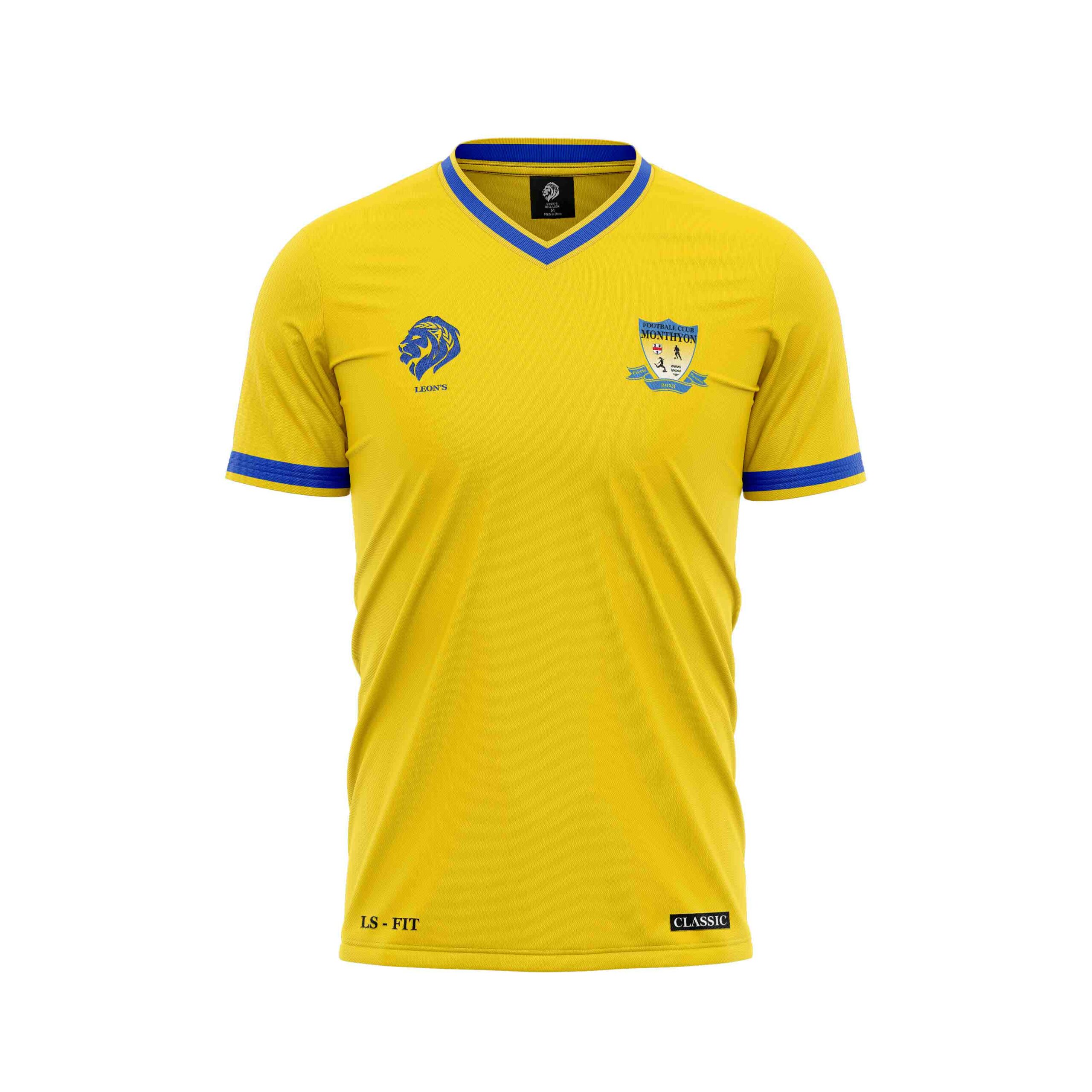 Maillot Classic Jaune/Bleu FC Monthyon