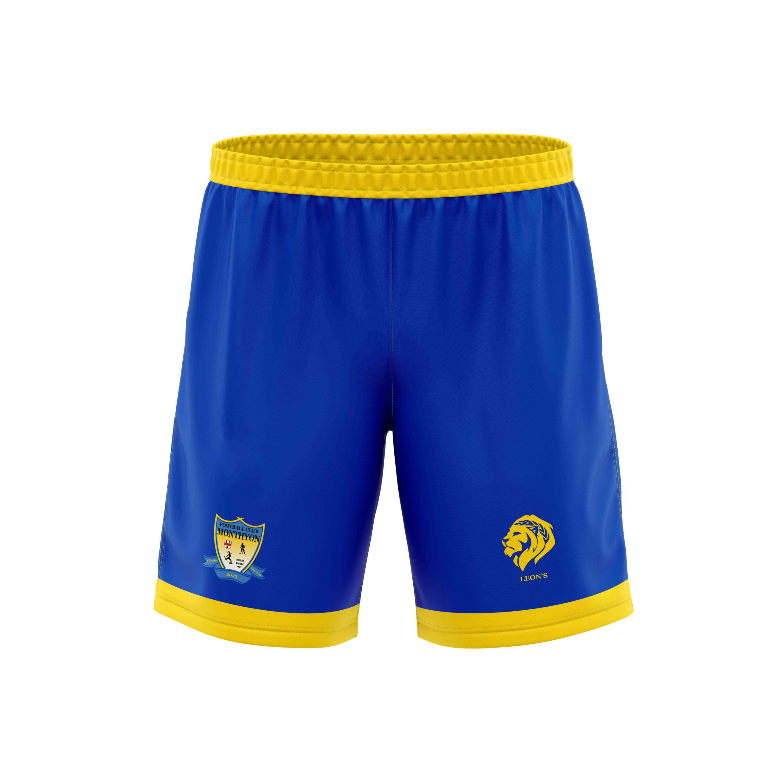 Short Bleu/Jaune FC Monthyon