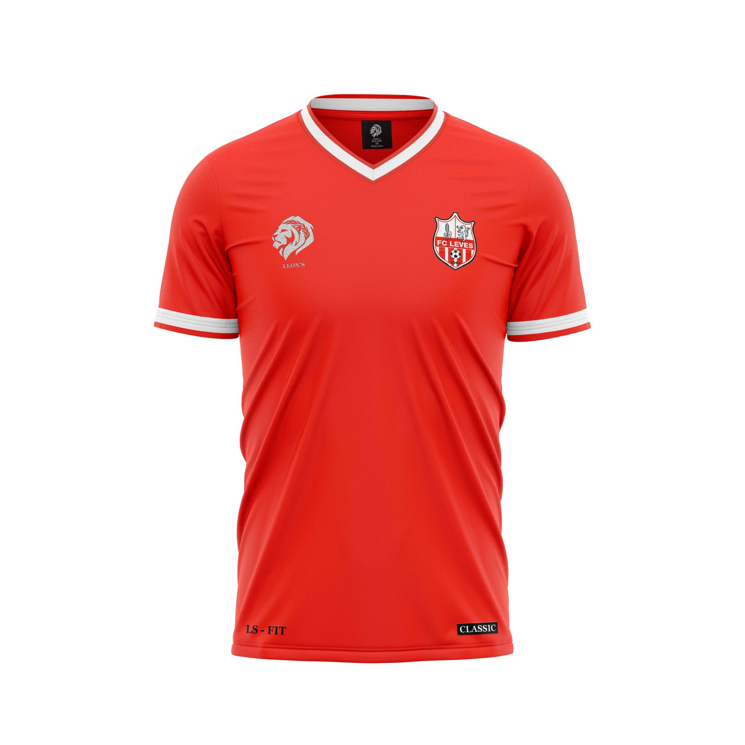 Maillot Classic Rouge/Blanc FC Leves Enfant