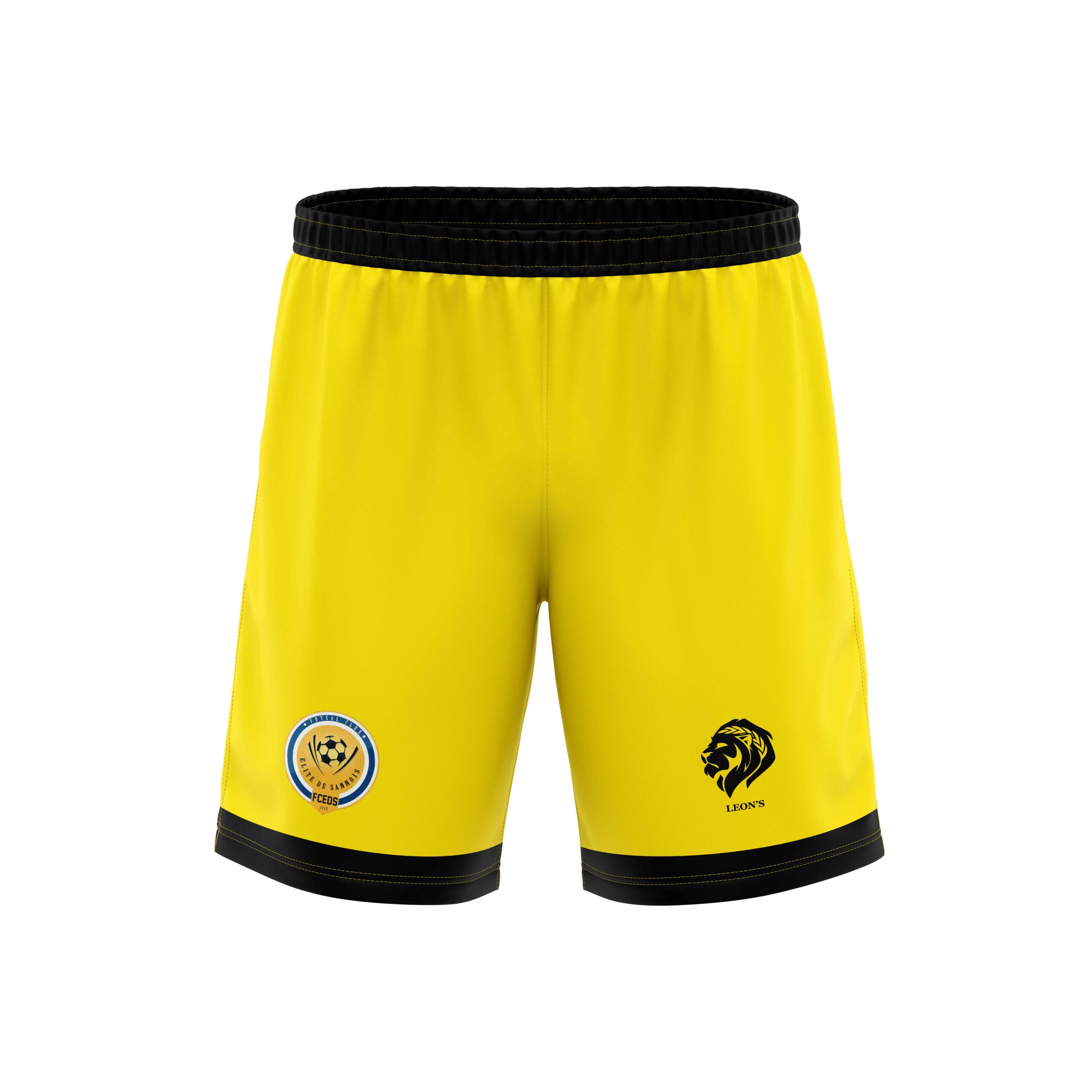 Short Jaune/Noir Futsal Club Elite De Sannois Enfant