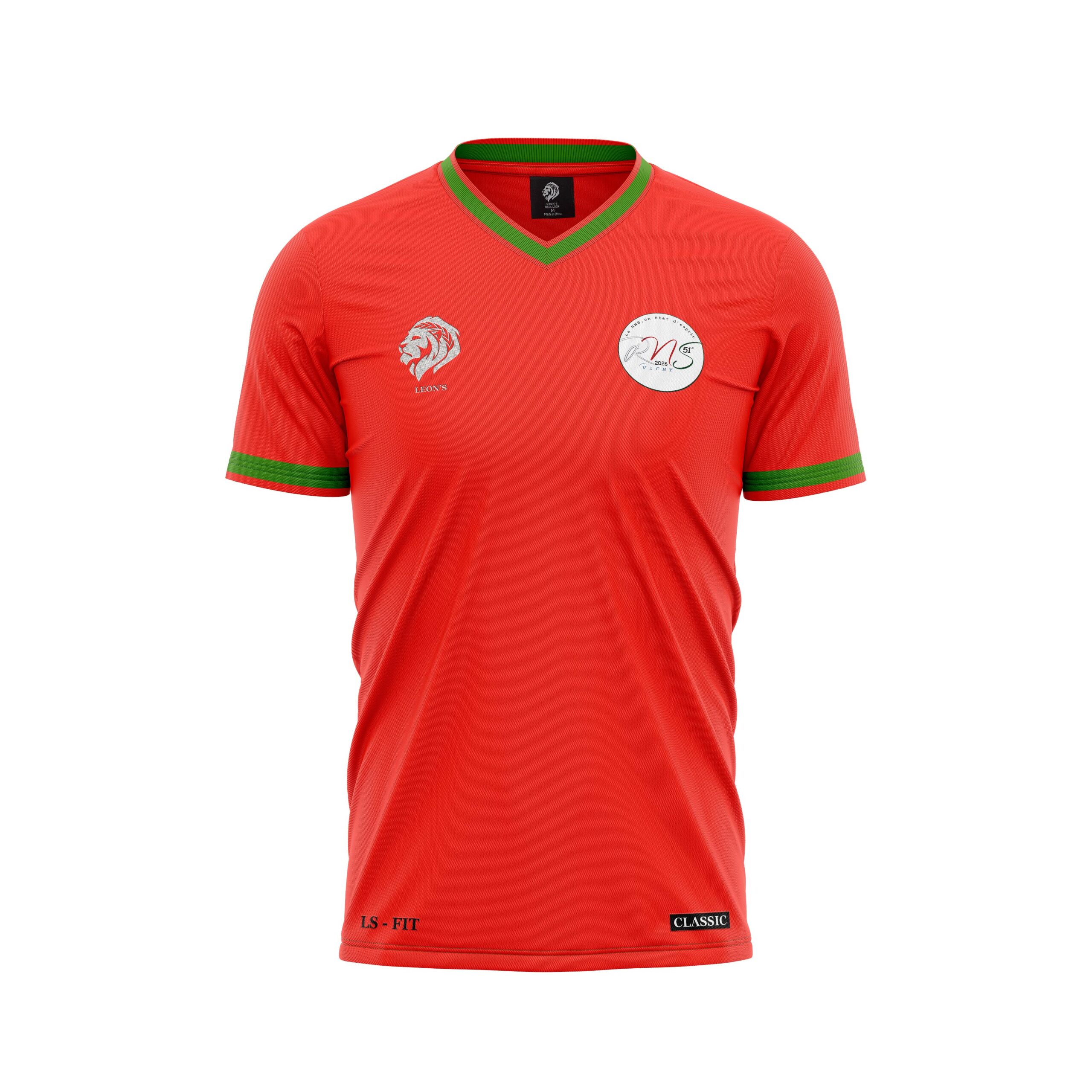 Maillot Classic Rouge/Vert RNS Adulte
