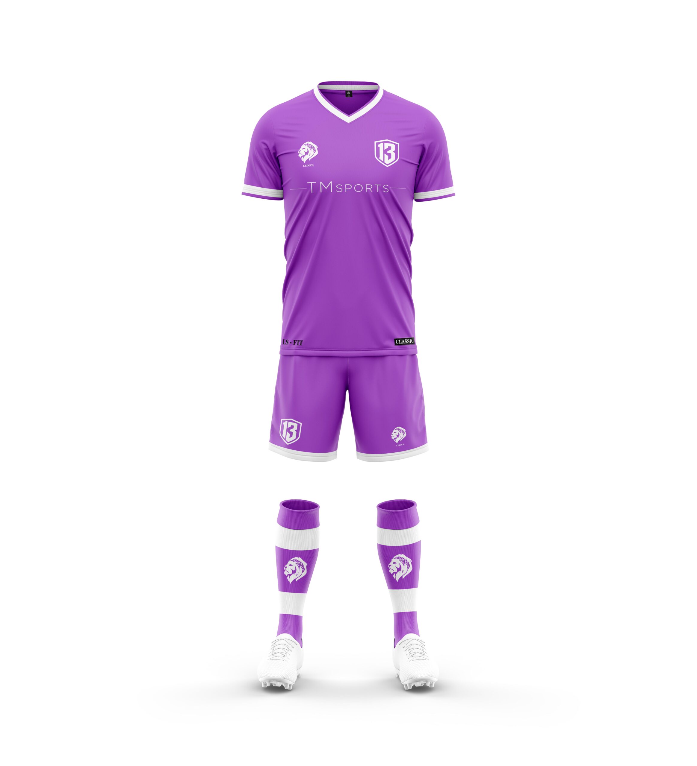 Ensemble de jeu Classic Violet/Blanc 13 FOOTBALL PERFORMANCE Enfant