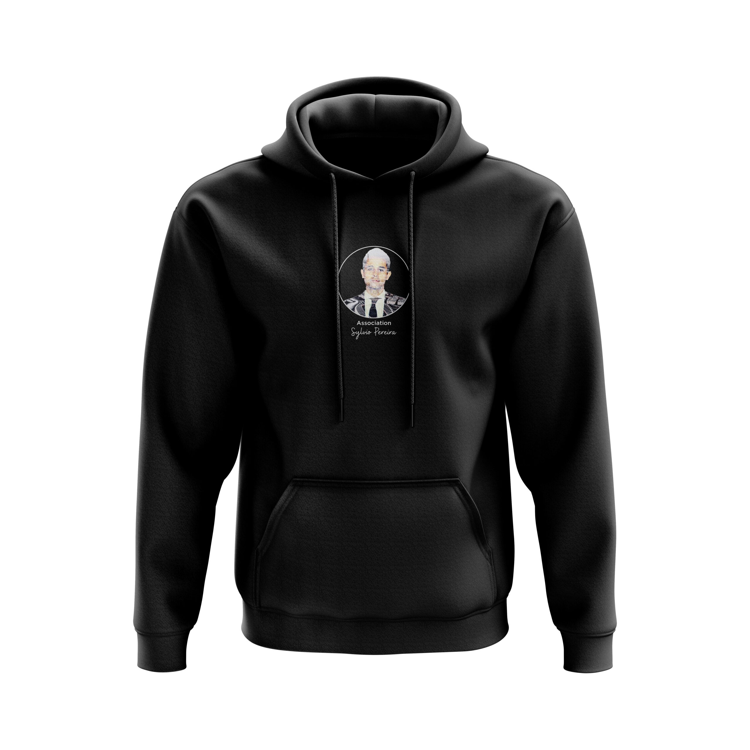 Sweat à Capuche Noir Sylvio Pereira Enfant