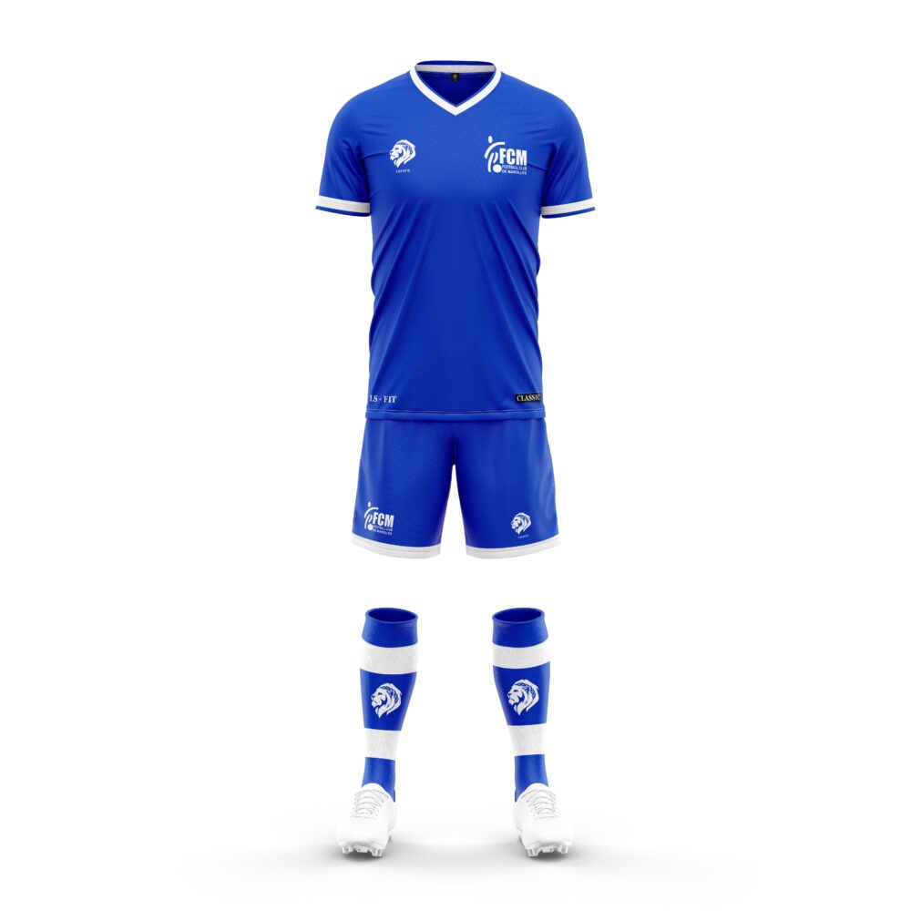 Ensemble de Jeu Classic Bleu/Blanc FC Marolles