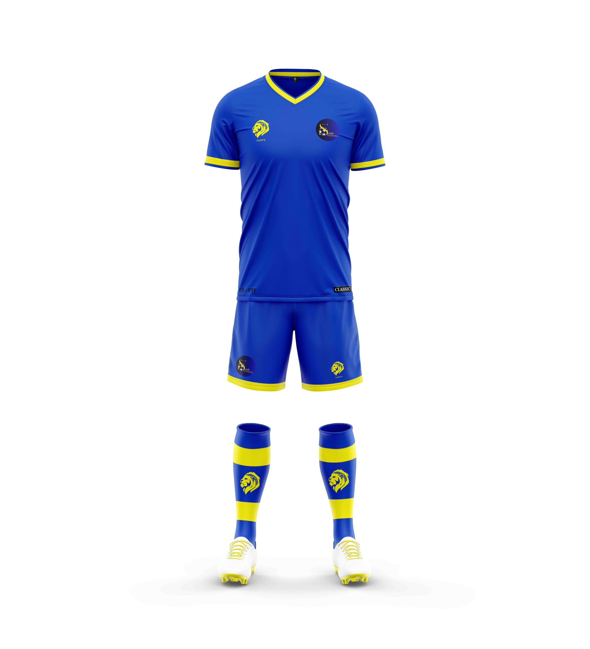 Ensemble de Jeu Classic Bleu/Jaune FC Saulx Les Chartreux Enfant