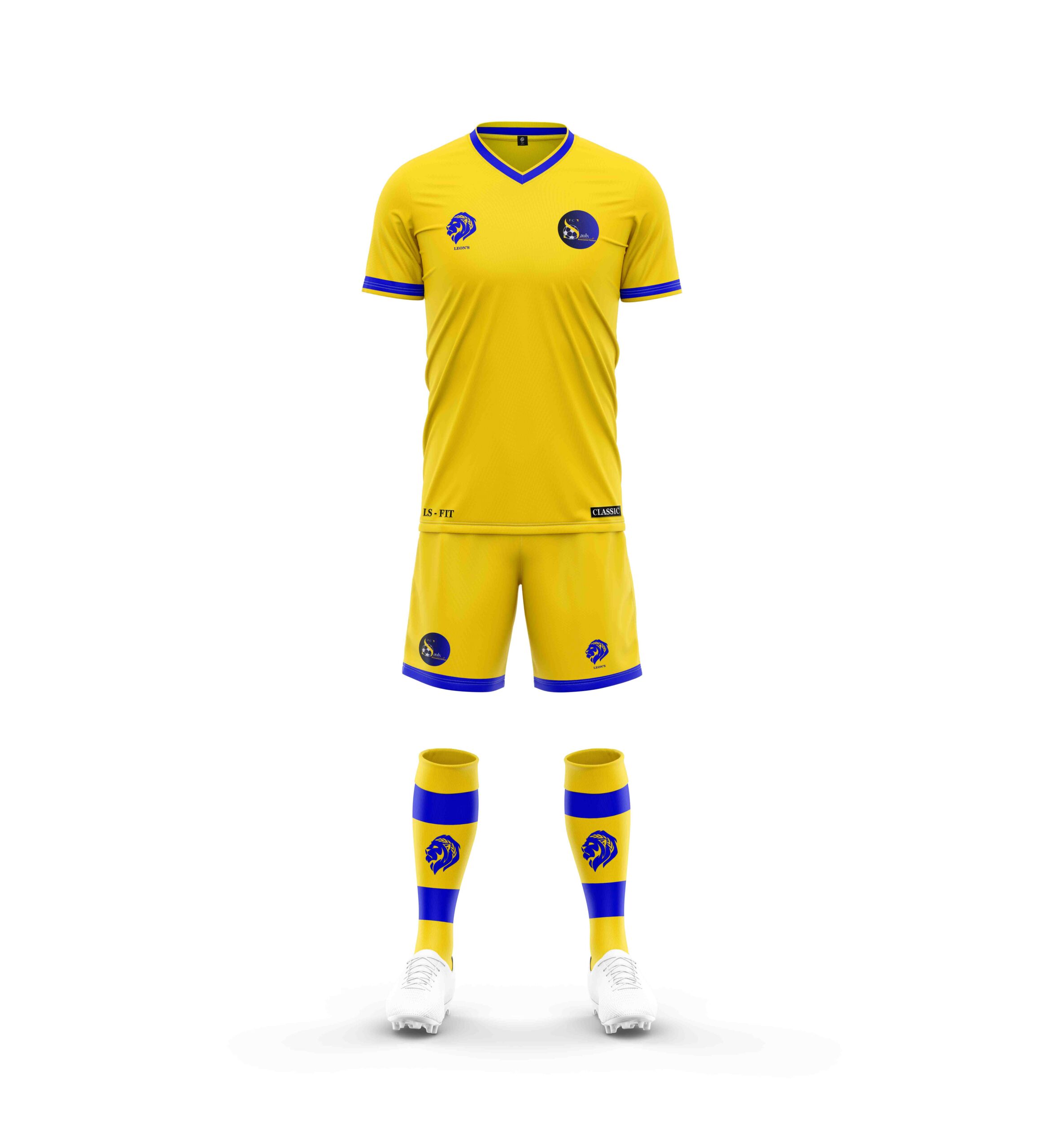 Ensemble de Jeu Classic Jaune/Bleu FC Saulx Les Chartreux Enfant