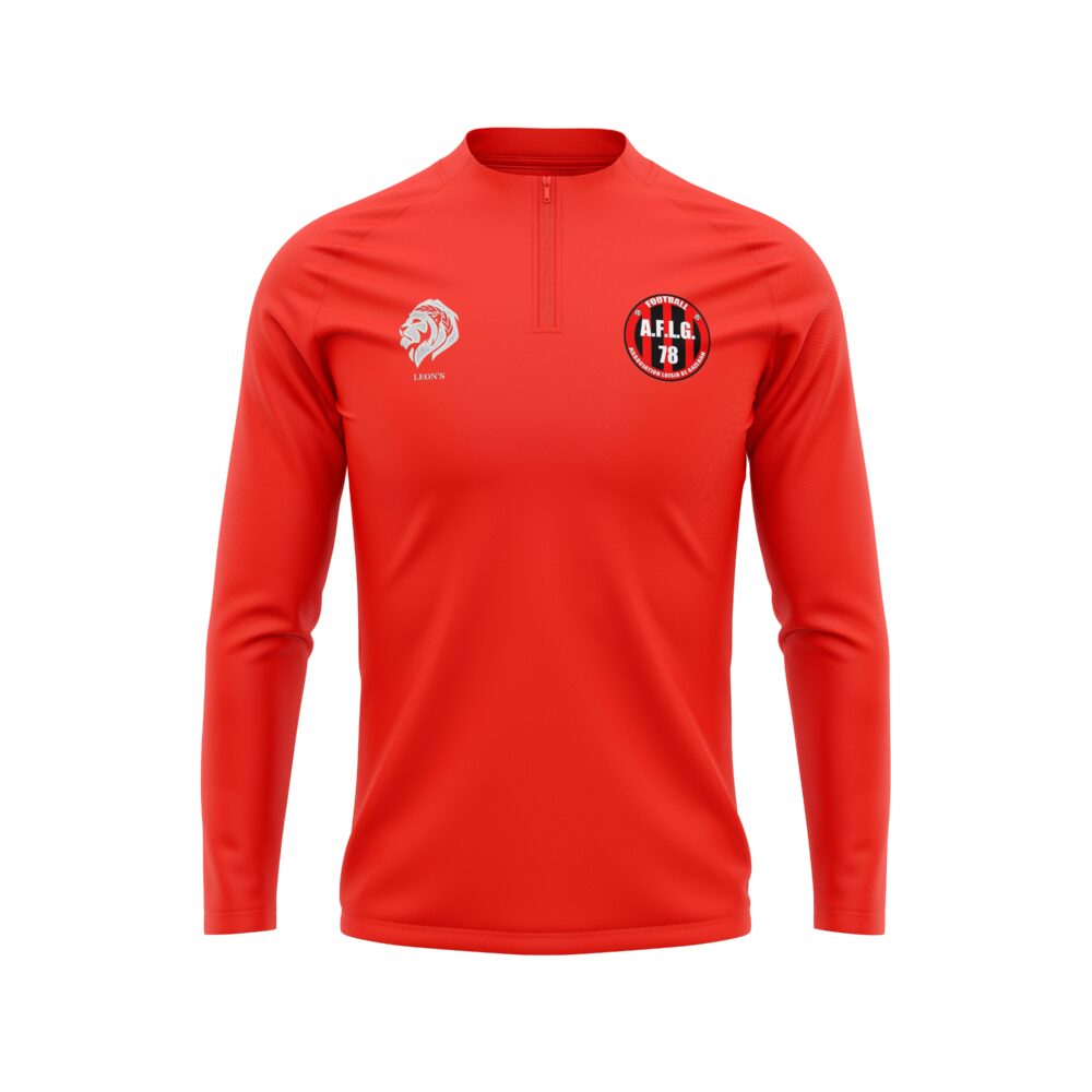 Haut de Training rouge FOOTBALL LOISIR GAZERAN Enfant