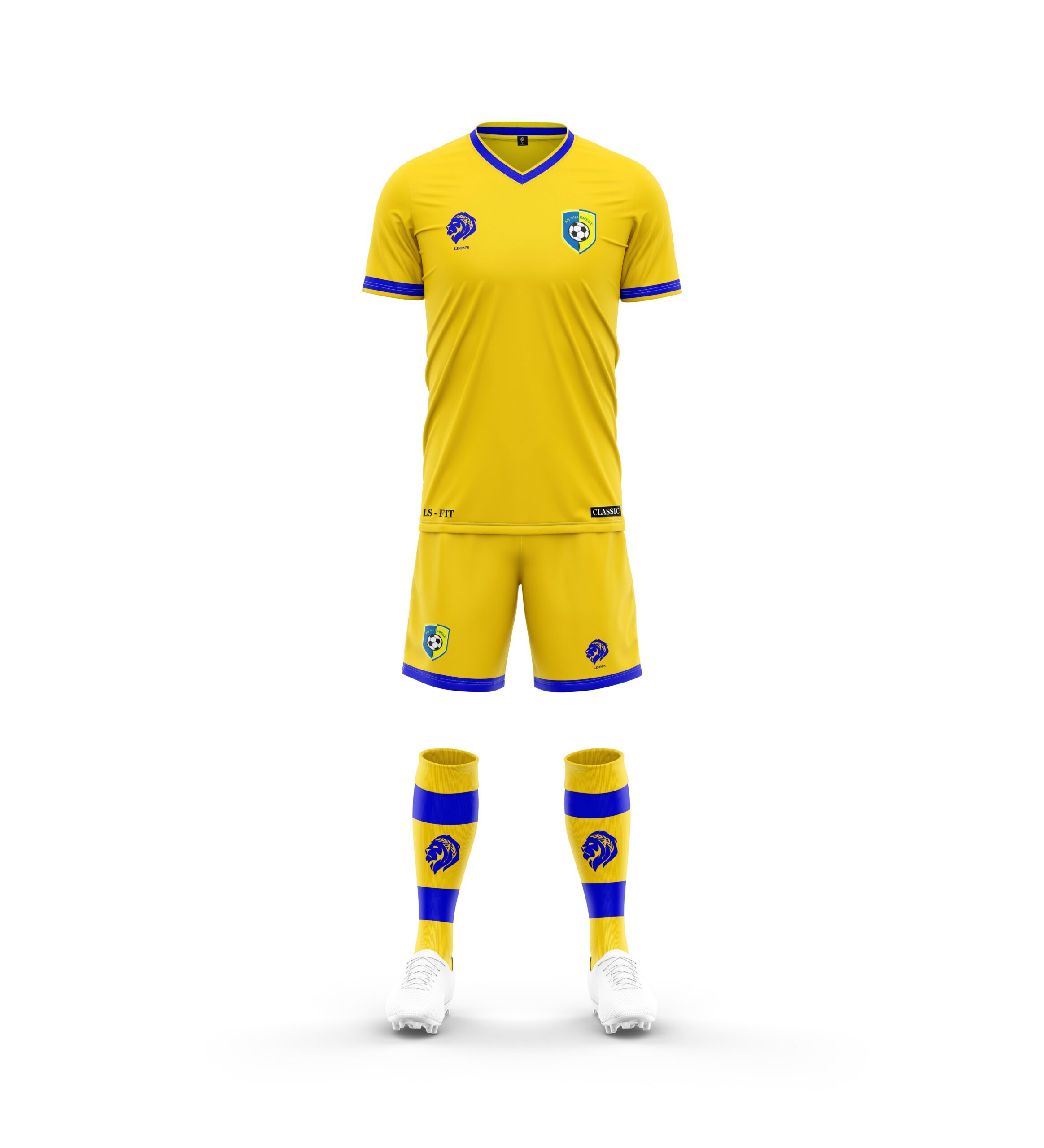 Ensemble de Jeu Classic Jaune/Bleu AS VILLEMEUX