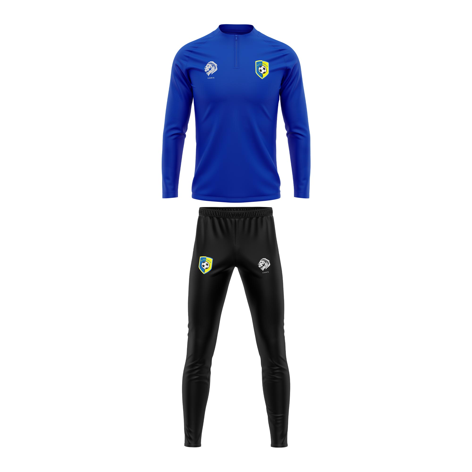 Ensemble de Training Bleu AS VILLEMEUX Enfant