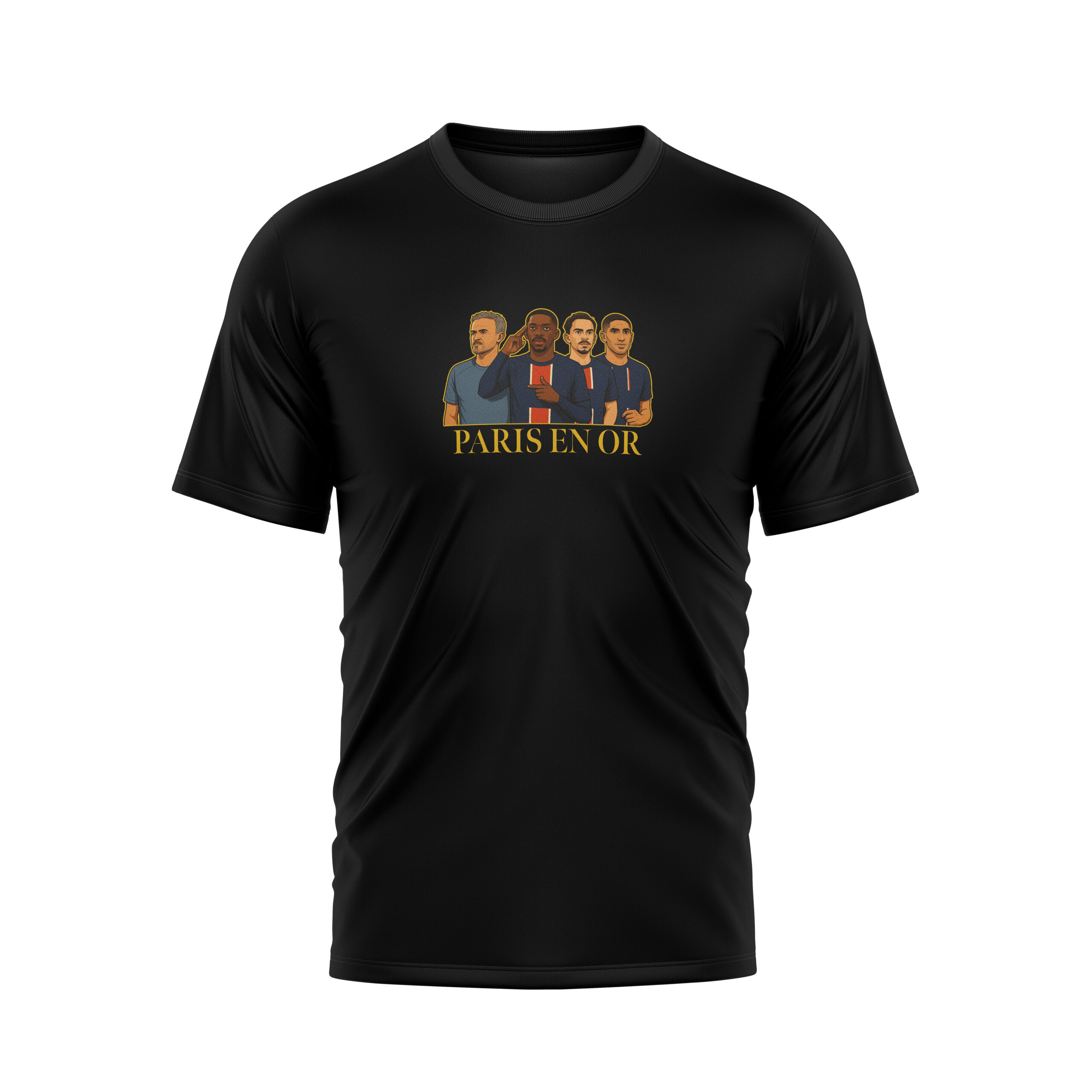 T-shirt Paris United Noir « PARIS EN OR » Enfant