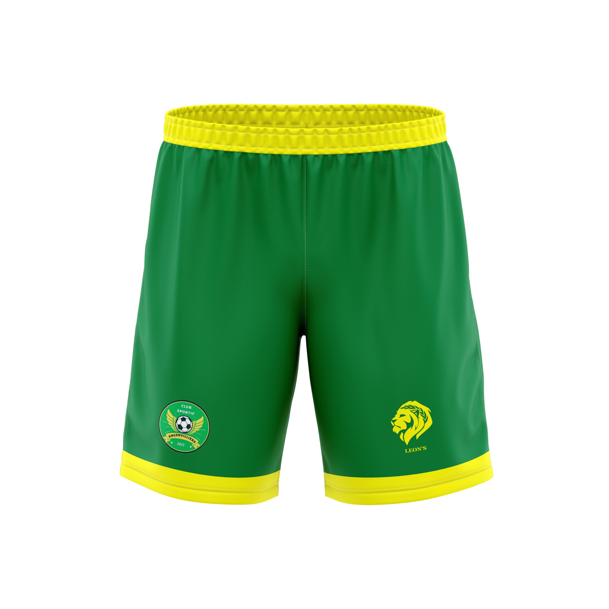 Short Classic Vert/Jaune CS Angervilliers Enfant