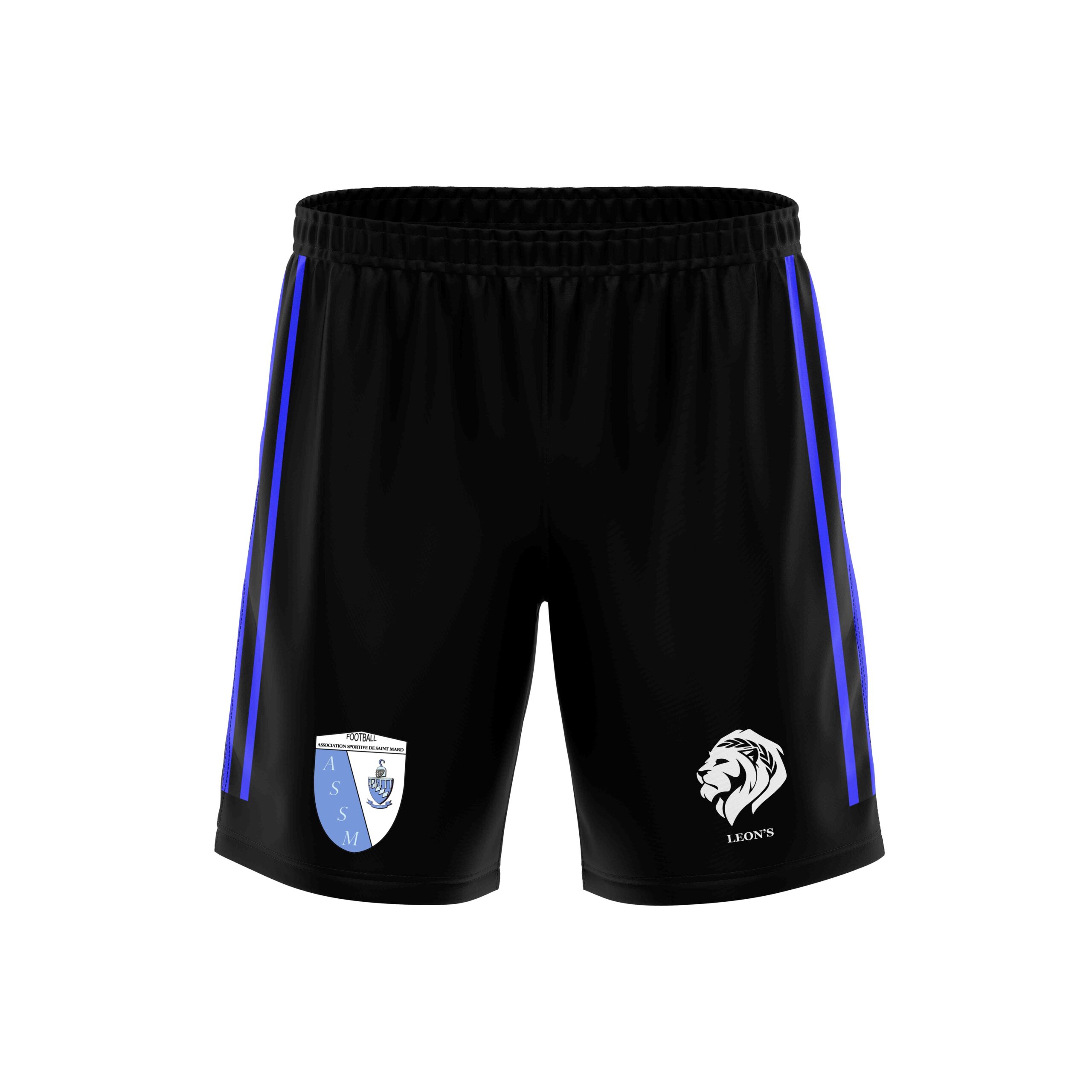 Short Noir/Bleu AS Saint Mard Enfant