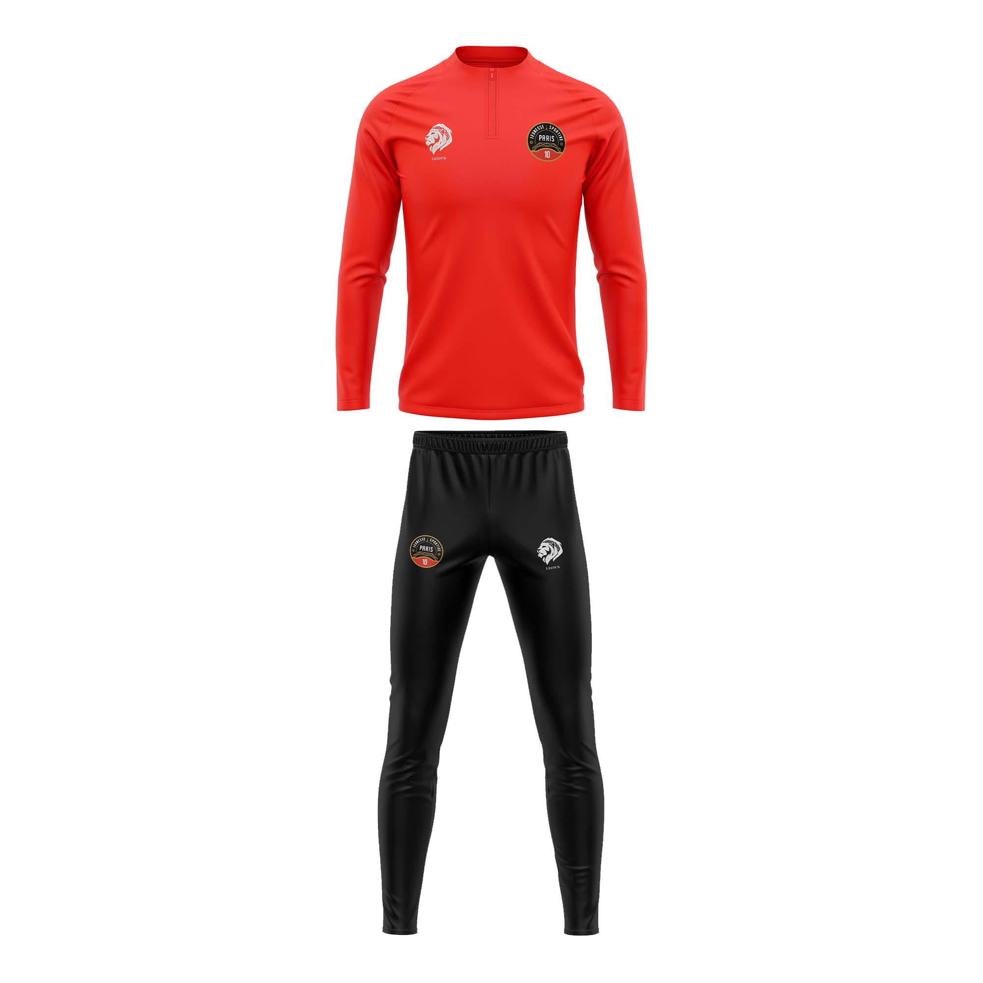 Ensemble de Training Rouge JS Paris 10 Enfant