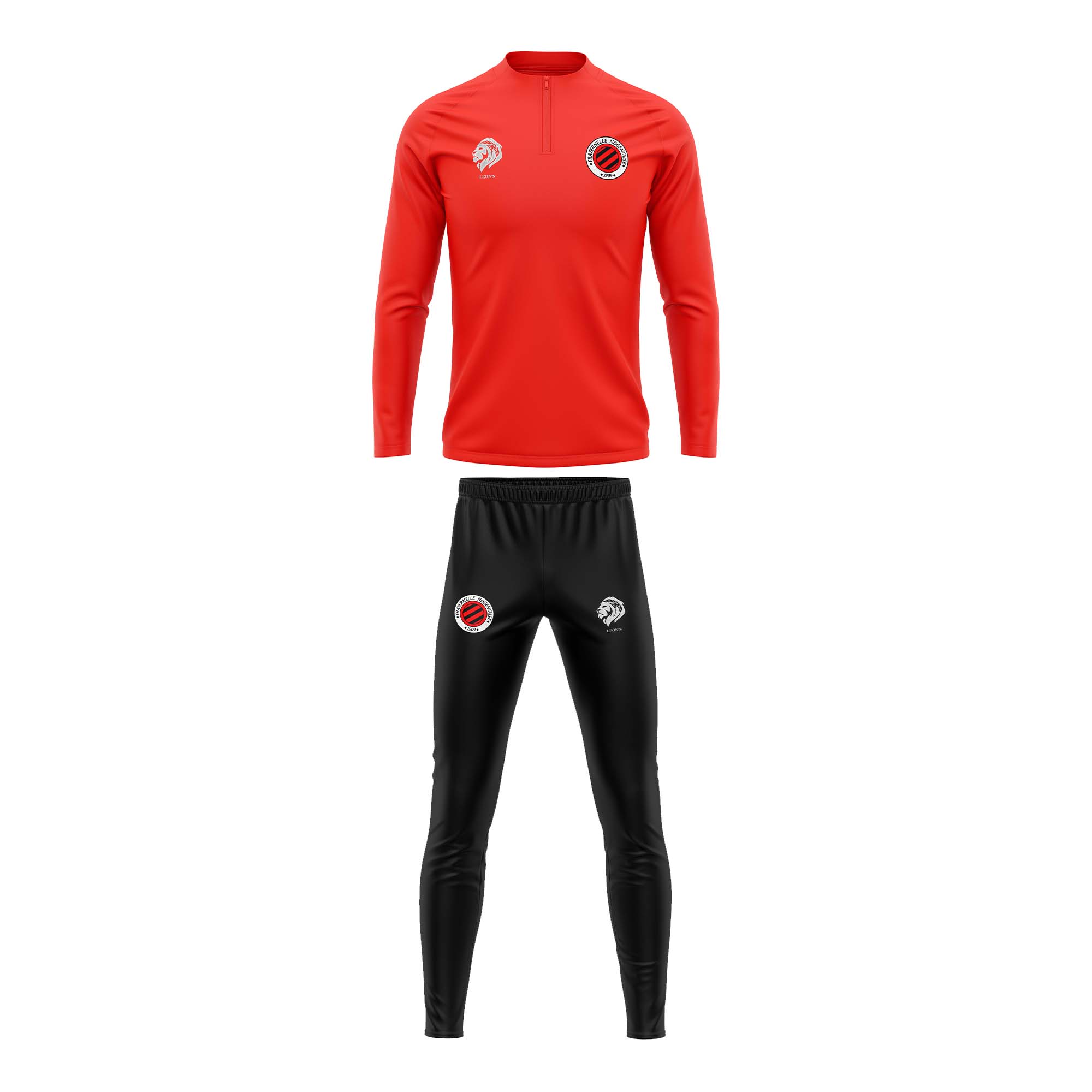 Ensemble de Training Rouge Fraternelle Nogentaise Enfant