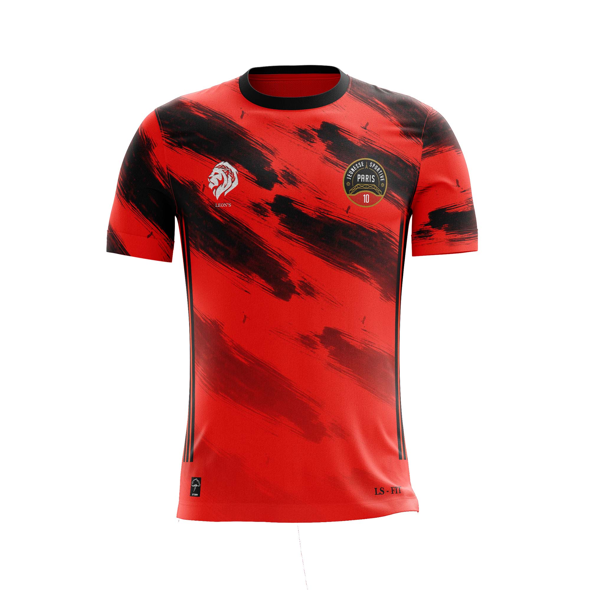Maillot Storm Rouge/Noir JS Paris 10 Enfant