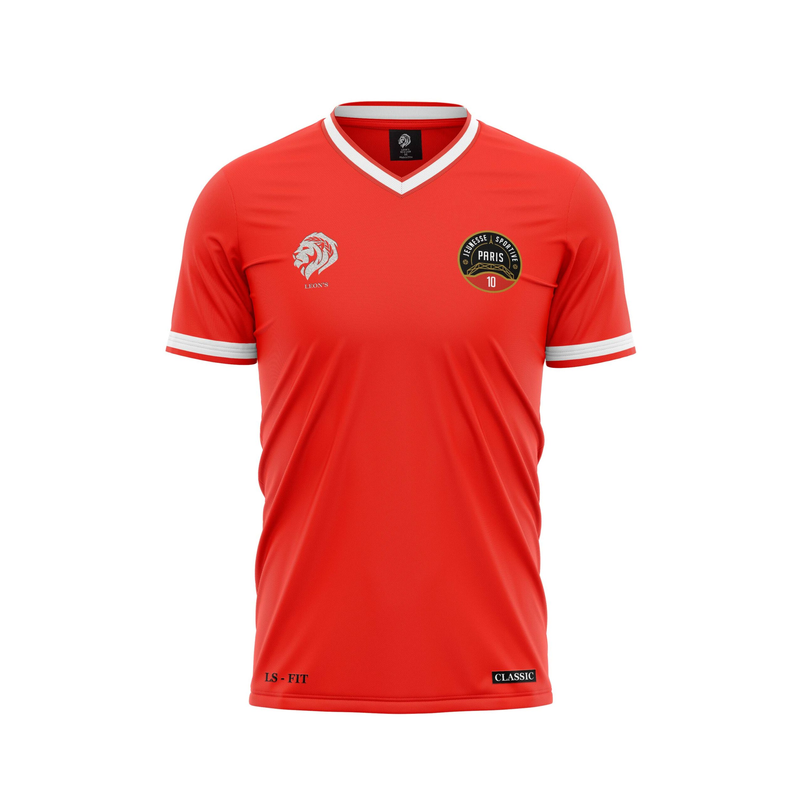 Maillot Classic Rouge/Blanc JS Paris 10 Enfant