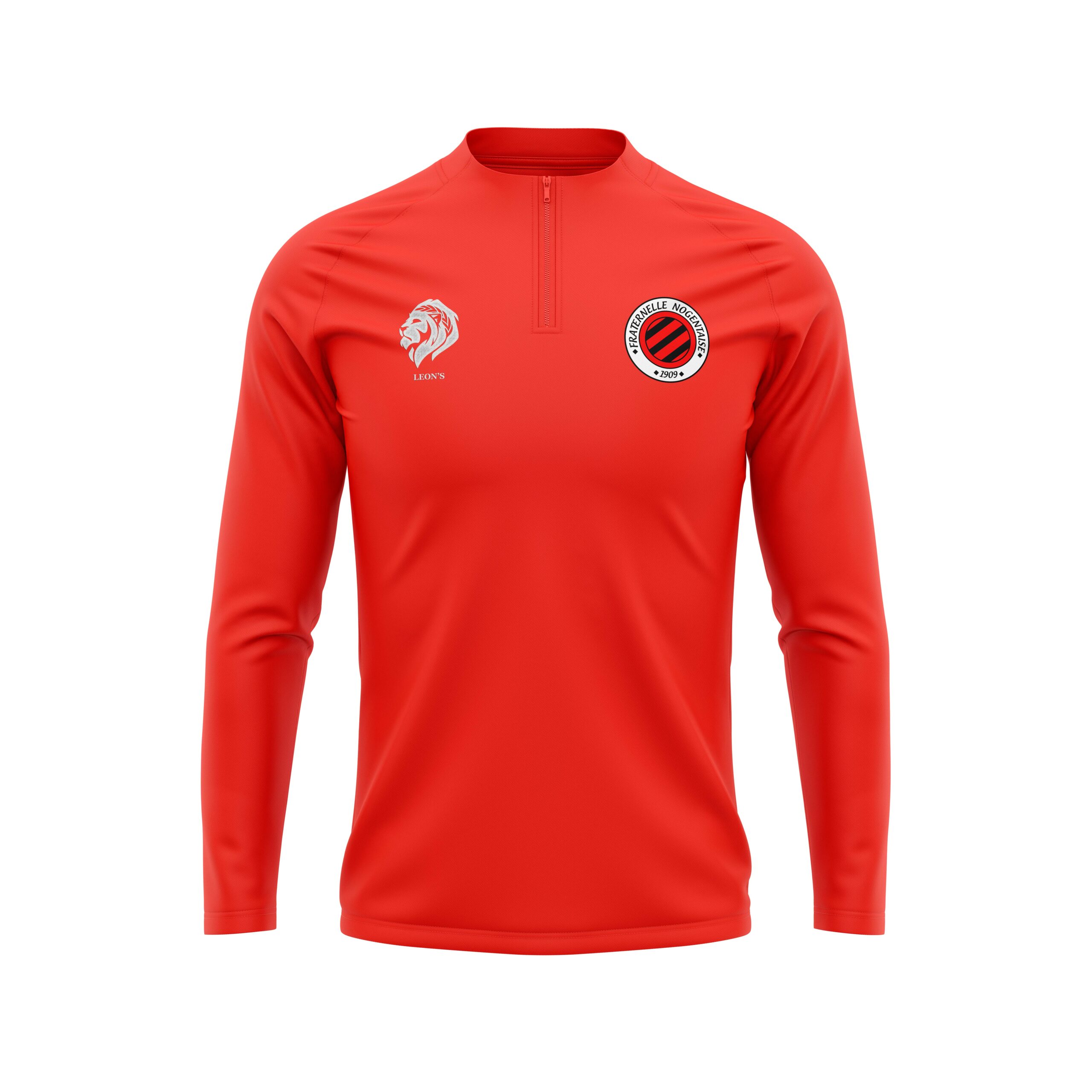 Haut de Training Rouge Fraternelle Nogentaise