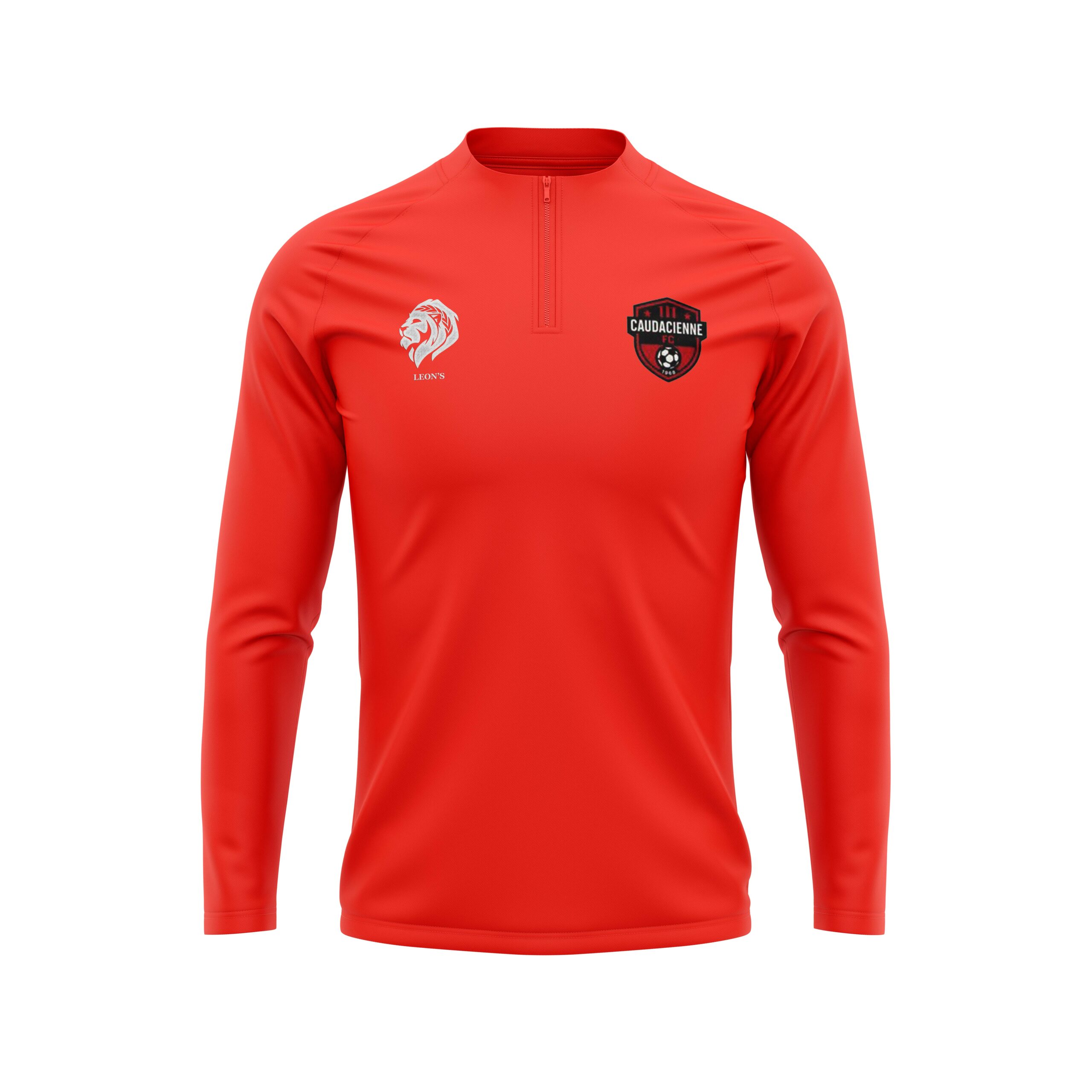 Haut de Training Rouge FC Caudacienne
