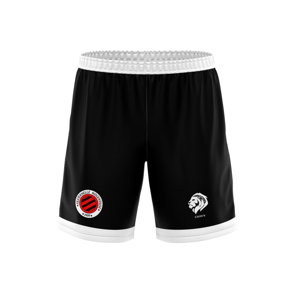 Short Classic Noir/Blanc Fraternelle Nogentaise Enfant