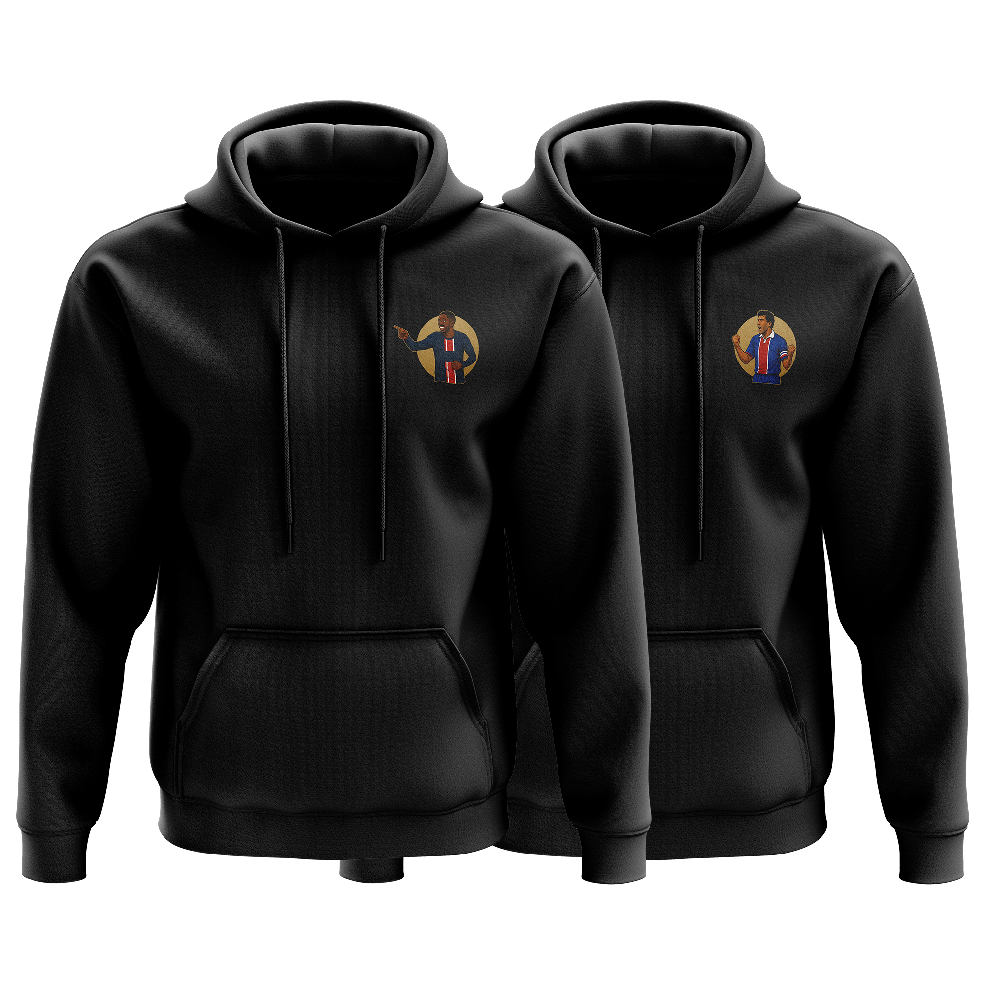 Sweat a Capuche Paris United Noir « Joueurs Iconiques – Mystère » Enfant