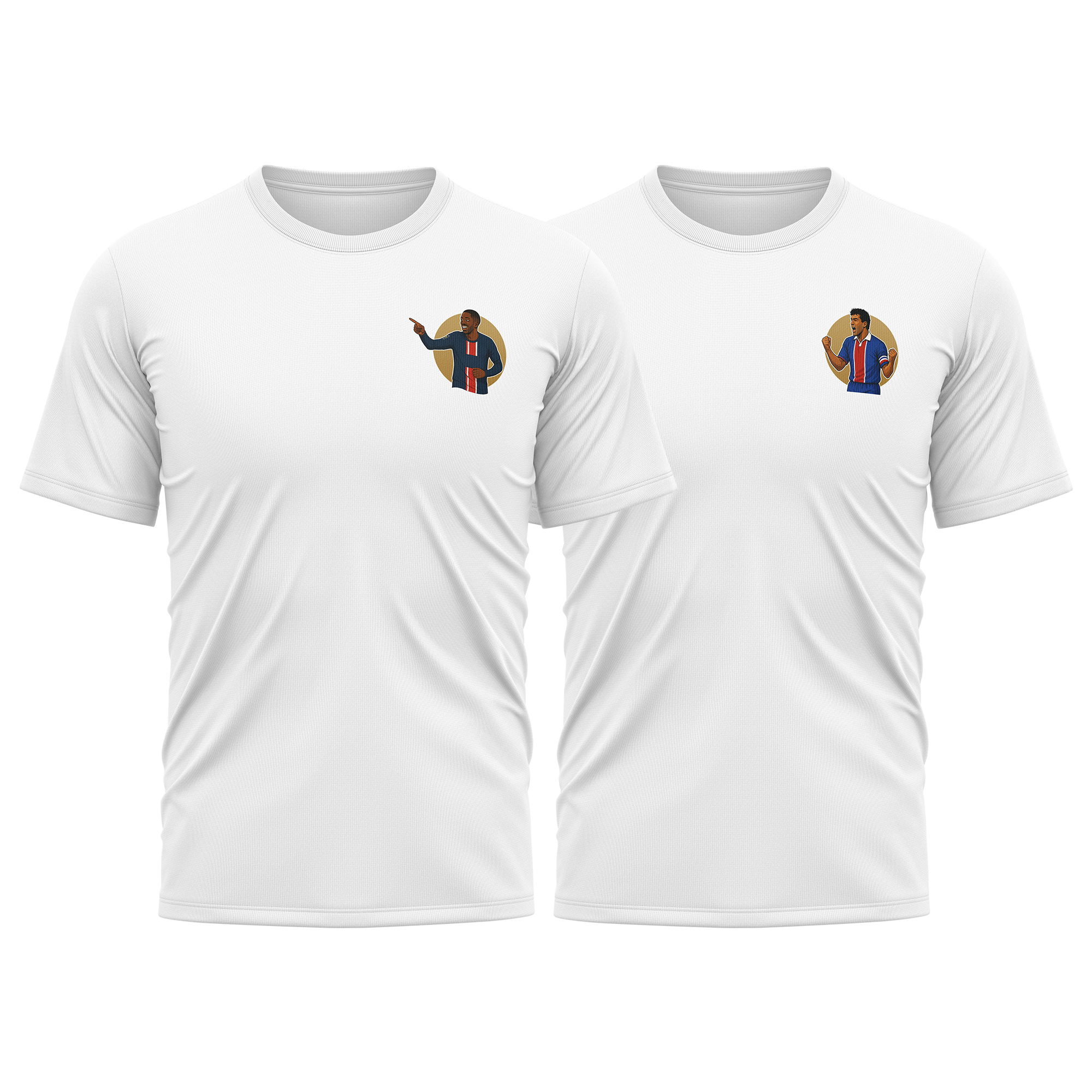 T-shirt Paris United Blanc « Joueurs Iconiques – Mystère » Enfant