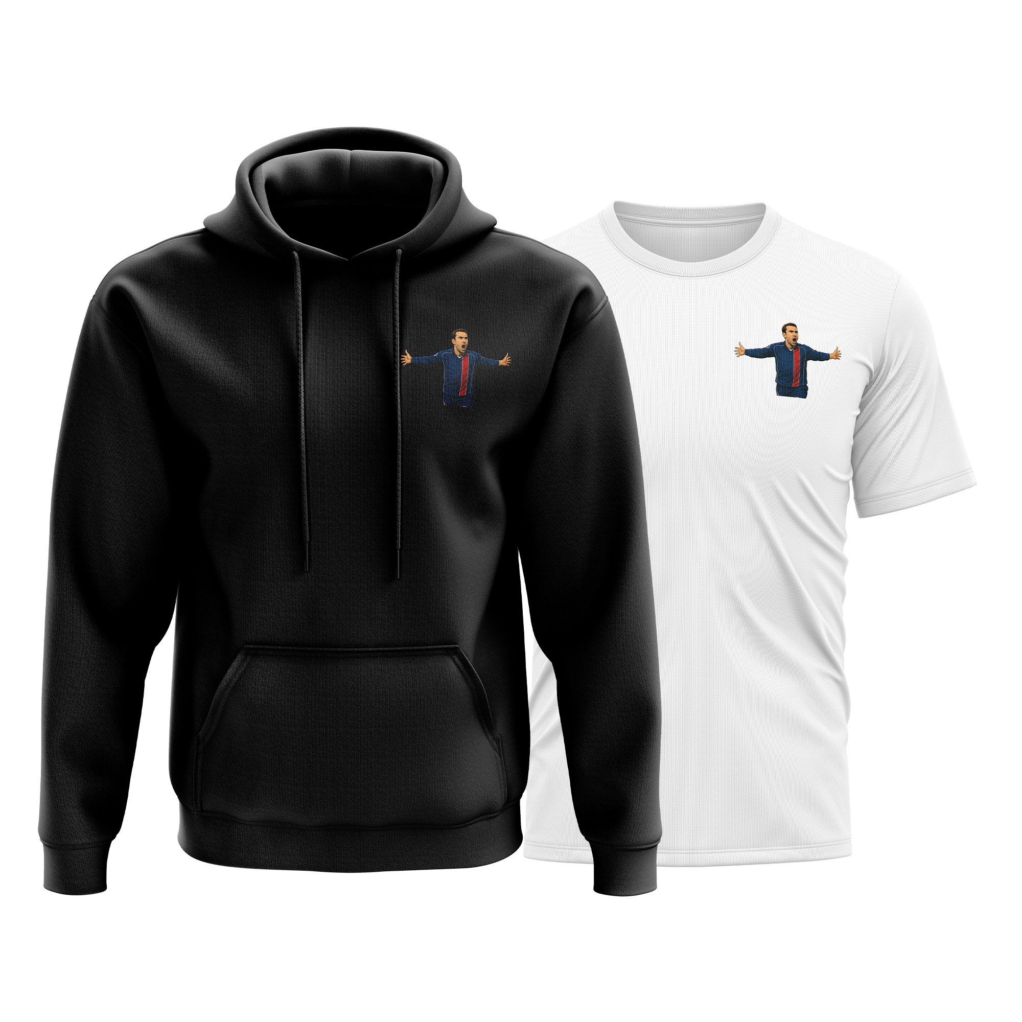 Pack Sweat a Capuche + T-Shirt Paris United « Joueurs Iconiques – Mystère » Adulte