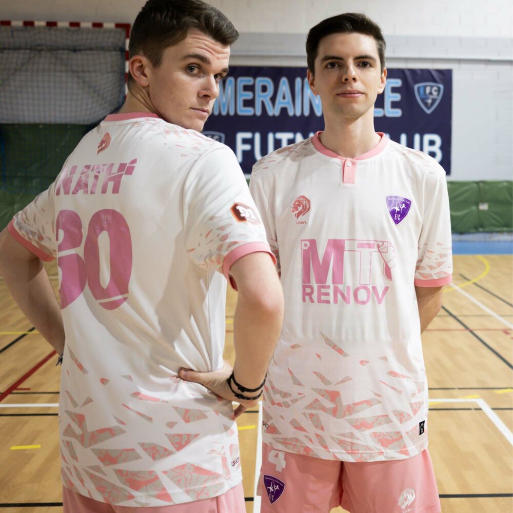Maillot Eterna Rose/Blanc Emerainville Futnet Club