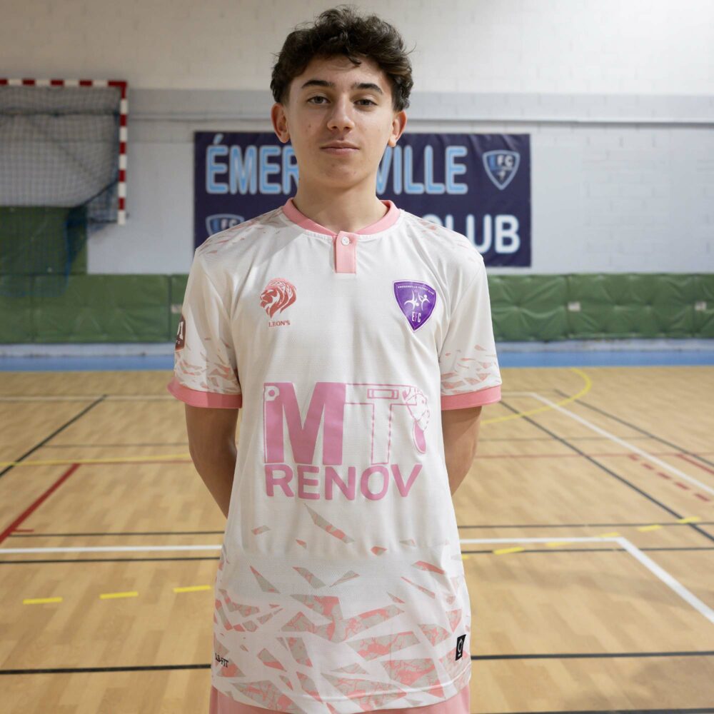 Maillot Eterna Rose/Blanc Emerainville Futnet Club Enfant