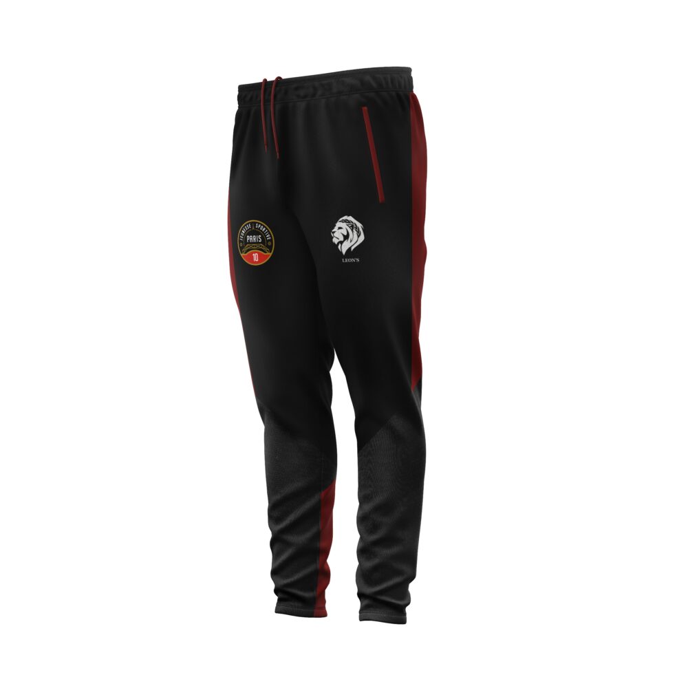 Bas de Survêtement Storm Noir/Rouge JS Paris 10 Enfant