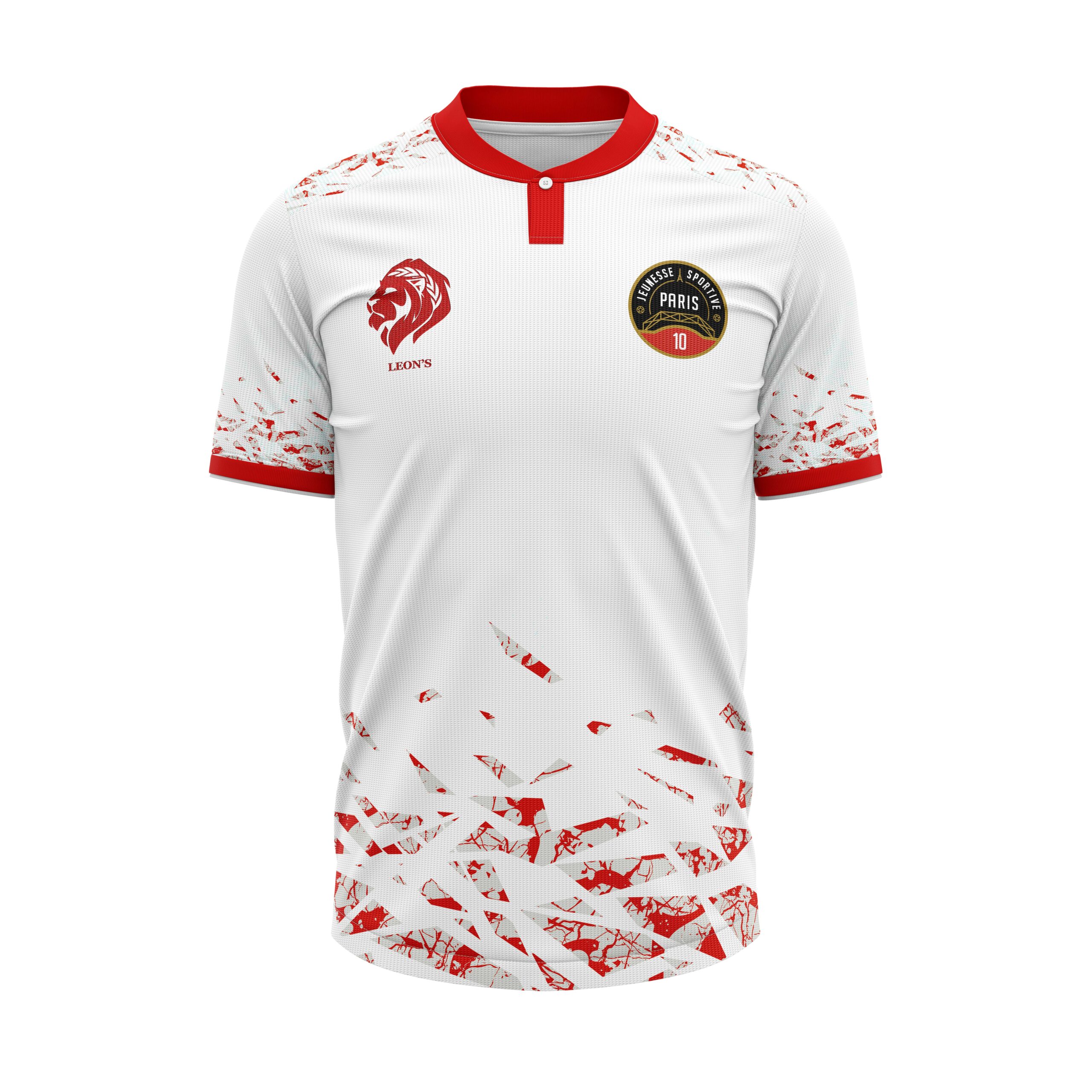 Maillot Eterna Rouge/Blanc JS Paris 10 Enfant