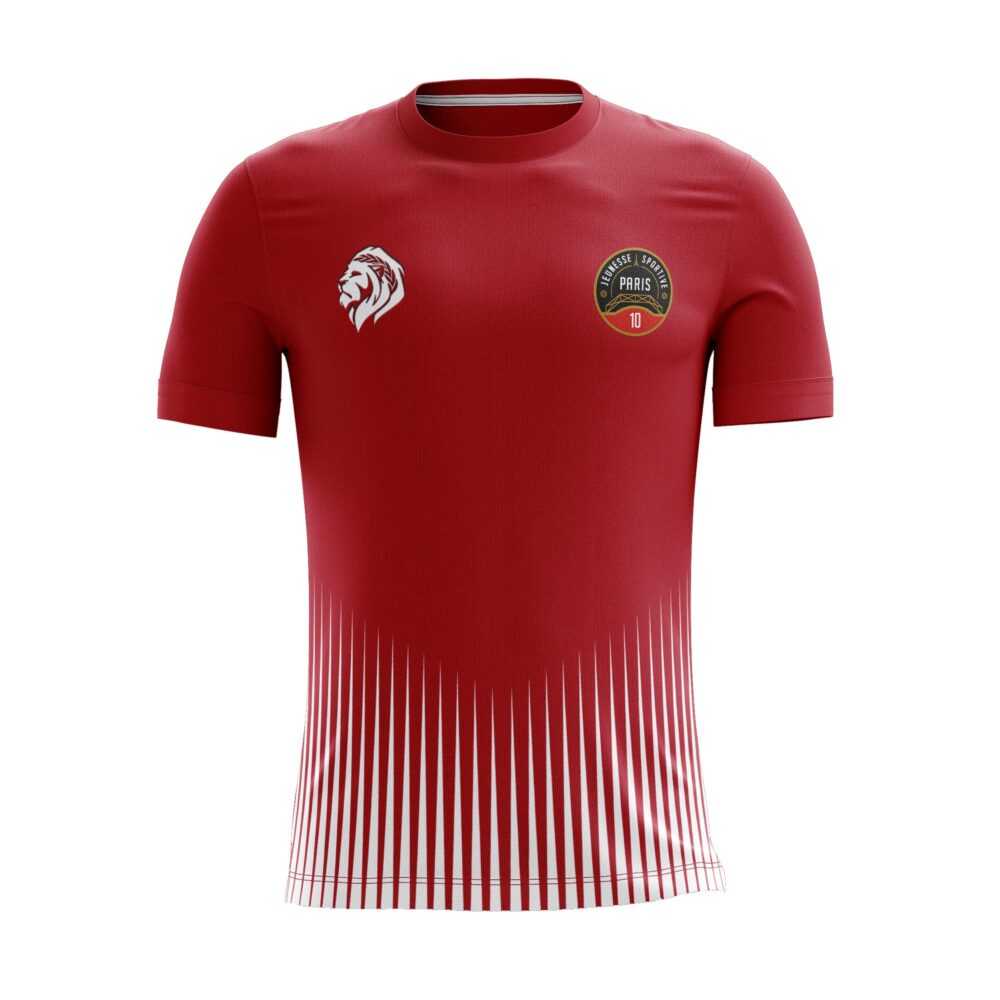 Maillot Tempo Rouge/Blanc JS Paris 10