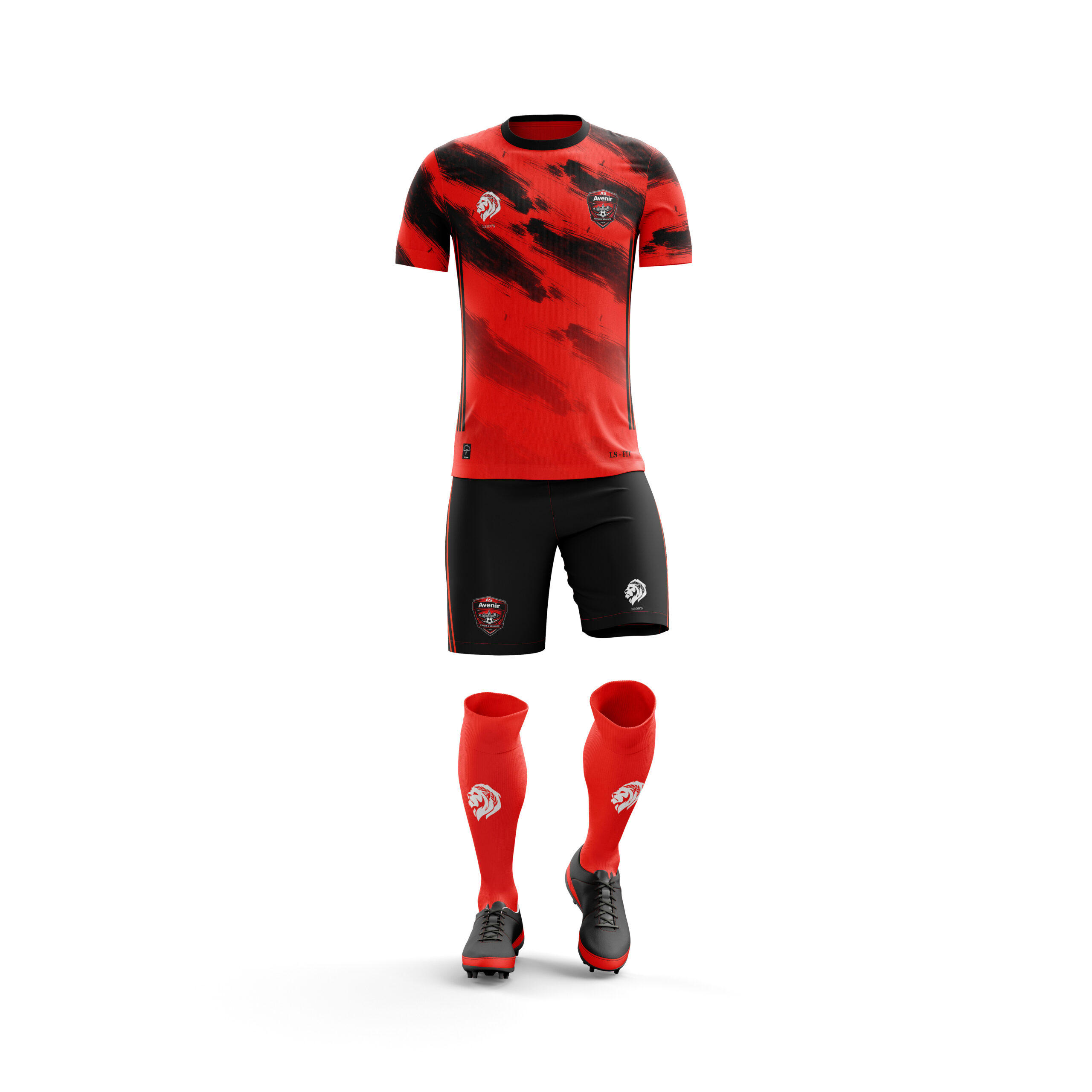 Ensemble de Jeu Storm Rouge/Noir AS Avenir