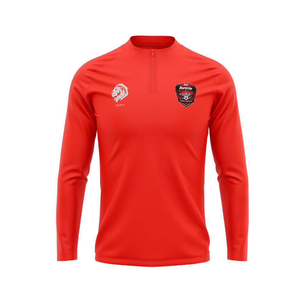 Haut de Training rouge AS Avenir Enfant