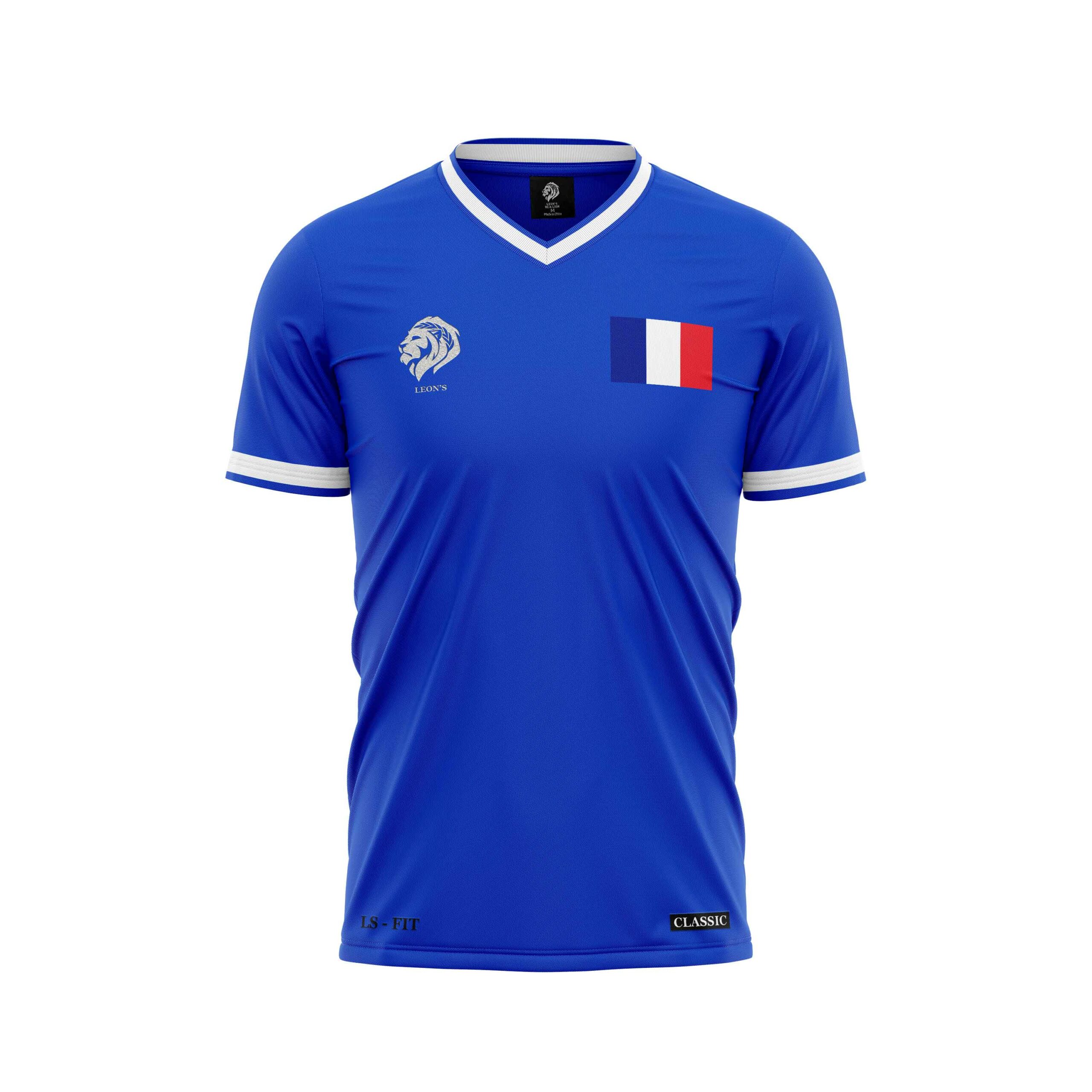 Maillot Classic Bleu/Blanc CDM d’Évry « VAILLANT » Enfant