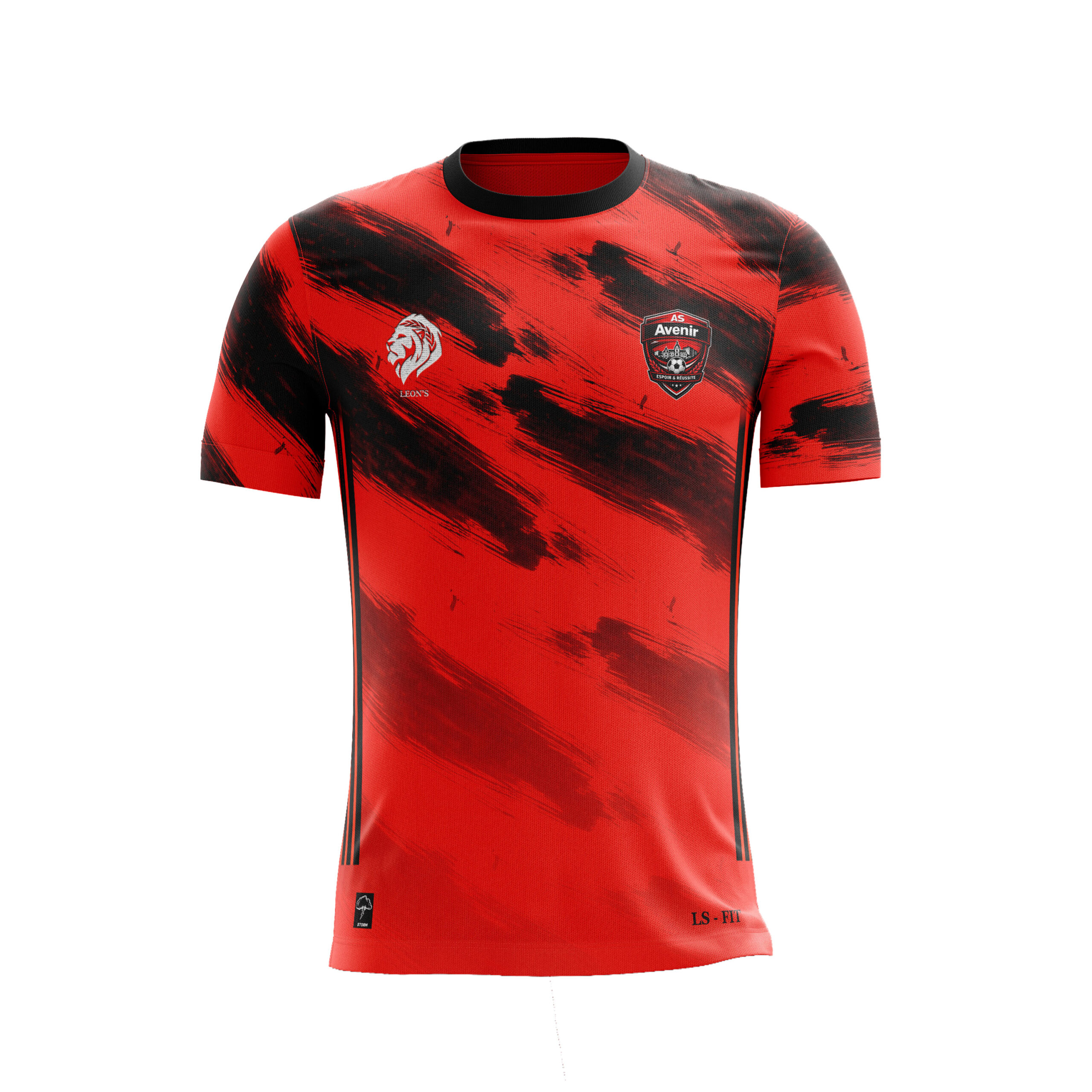 Maillot Storm Rouge/Noir AS Avenir Enfant
