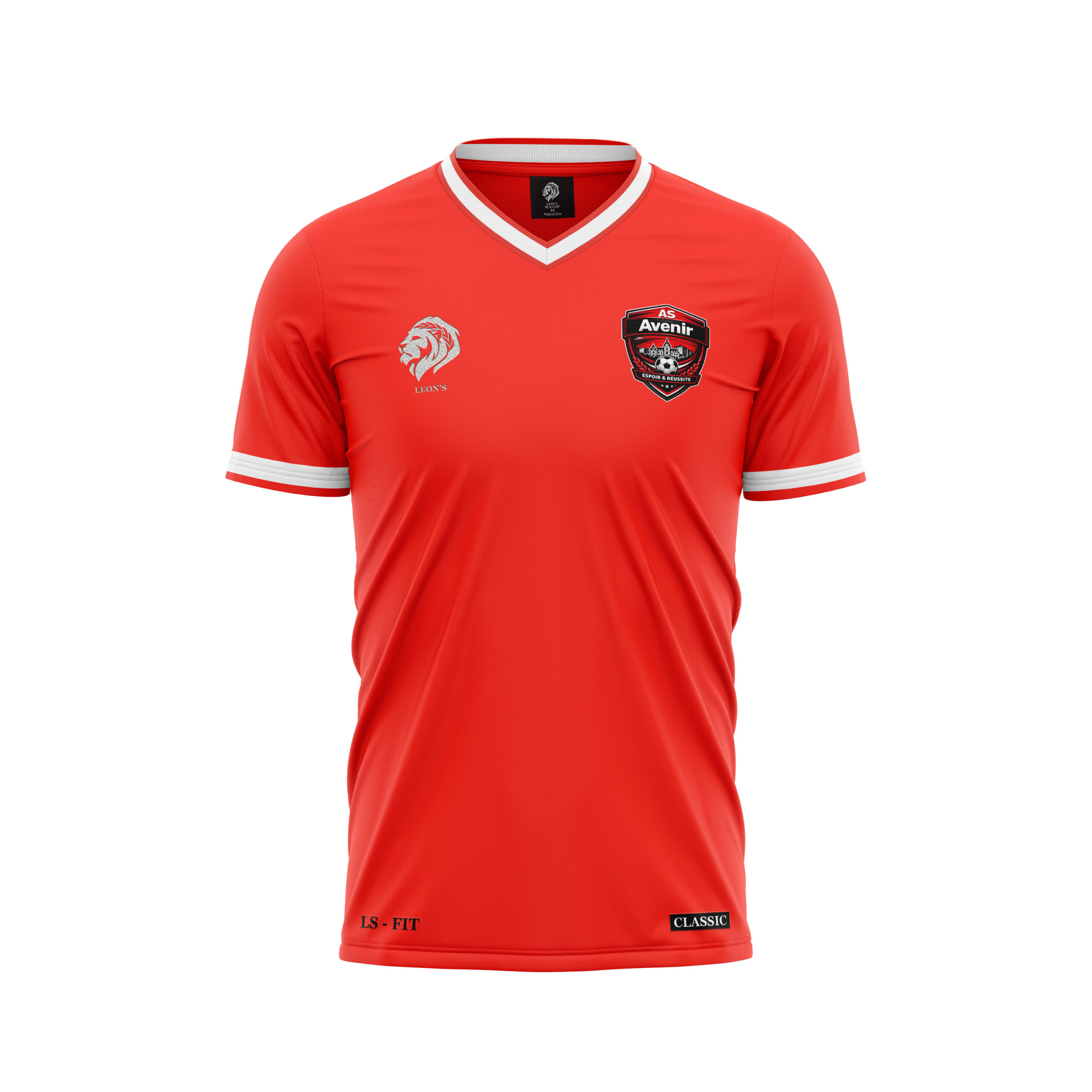 Maillot Classic Rouge/Blanc AS Avenir