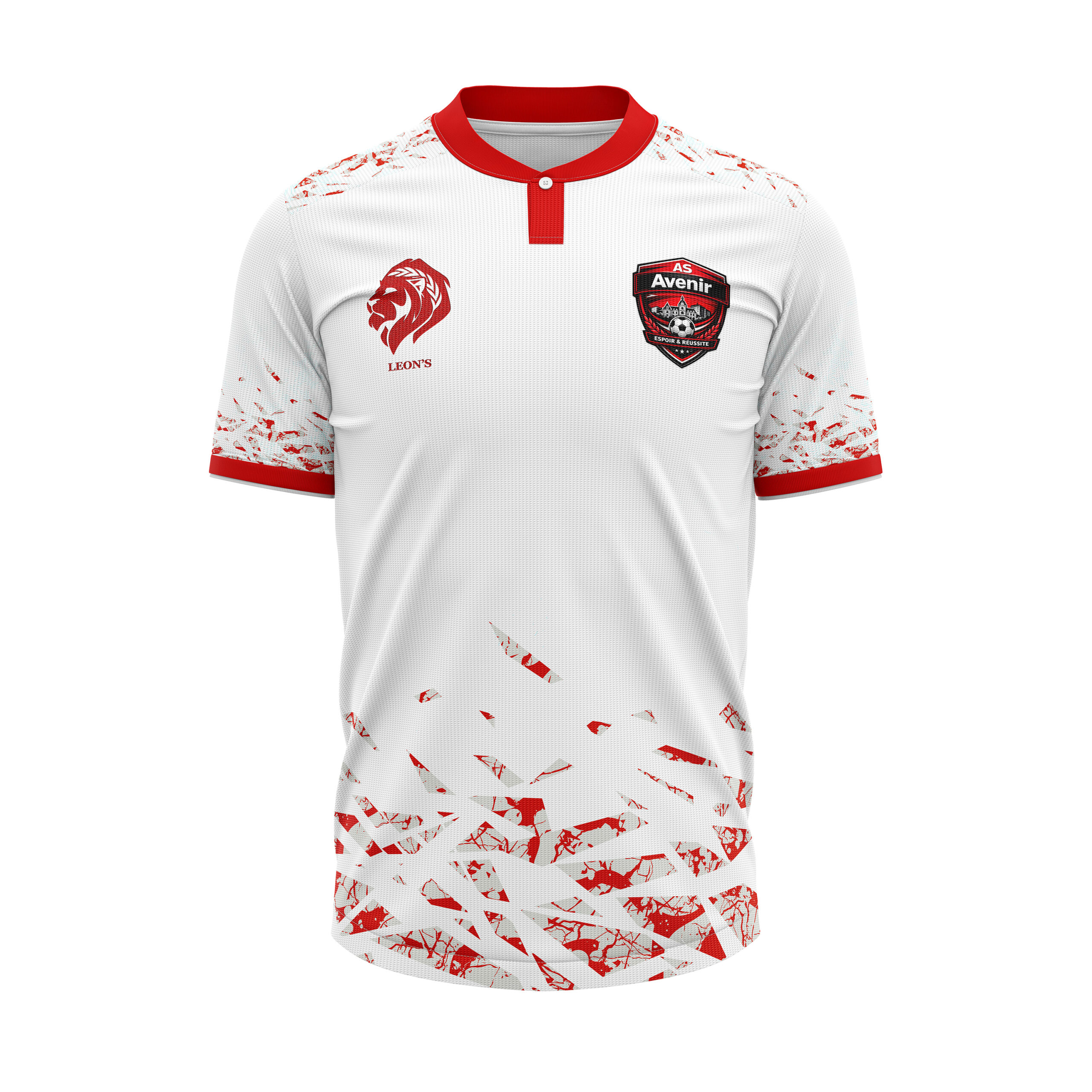 Maillot Eterna Rouge/Blanc AS Avenir
