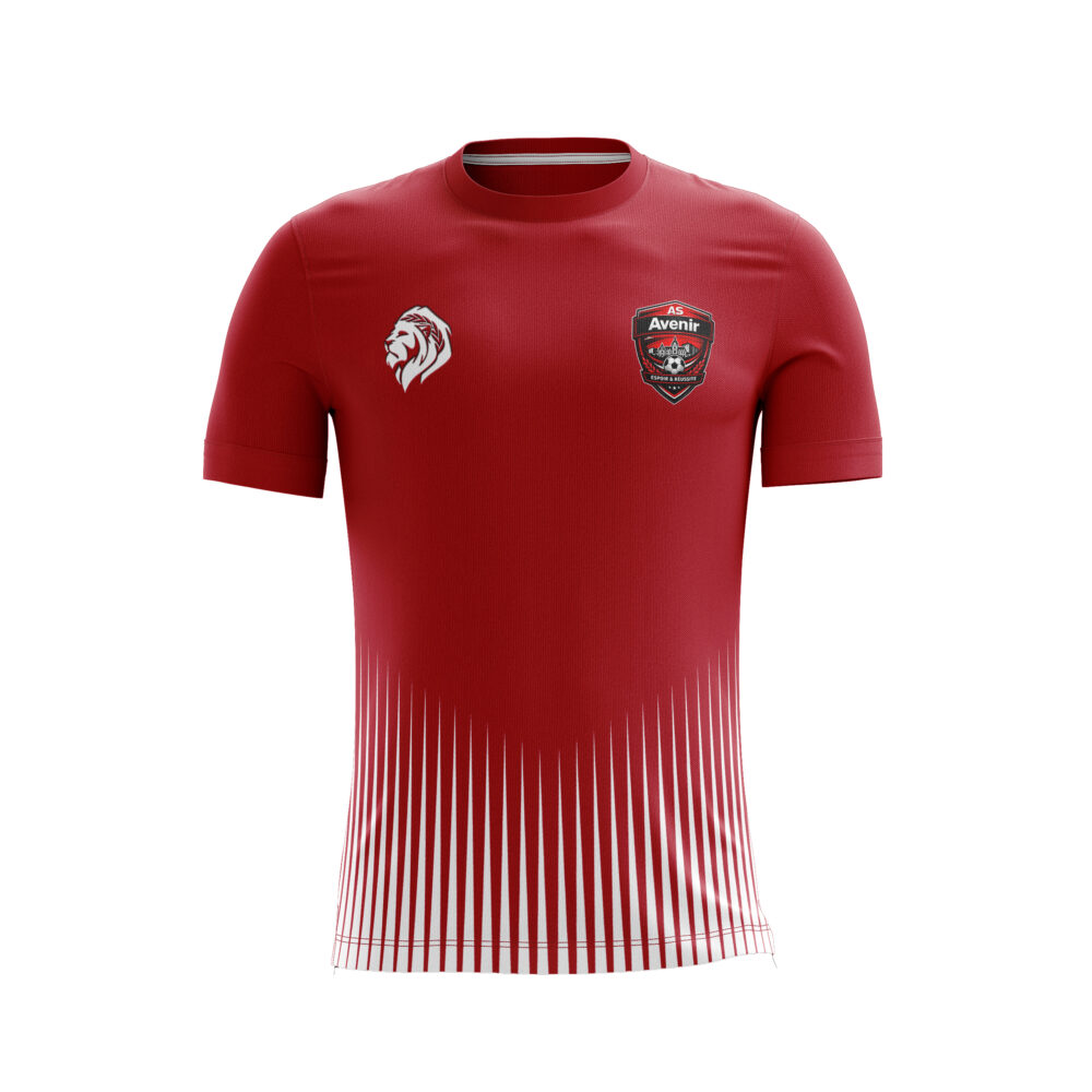 Maillot Tempo Rouge/Blanc AS Avenir Enfant