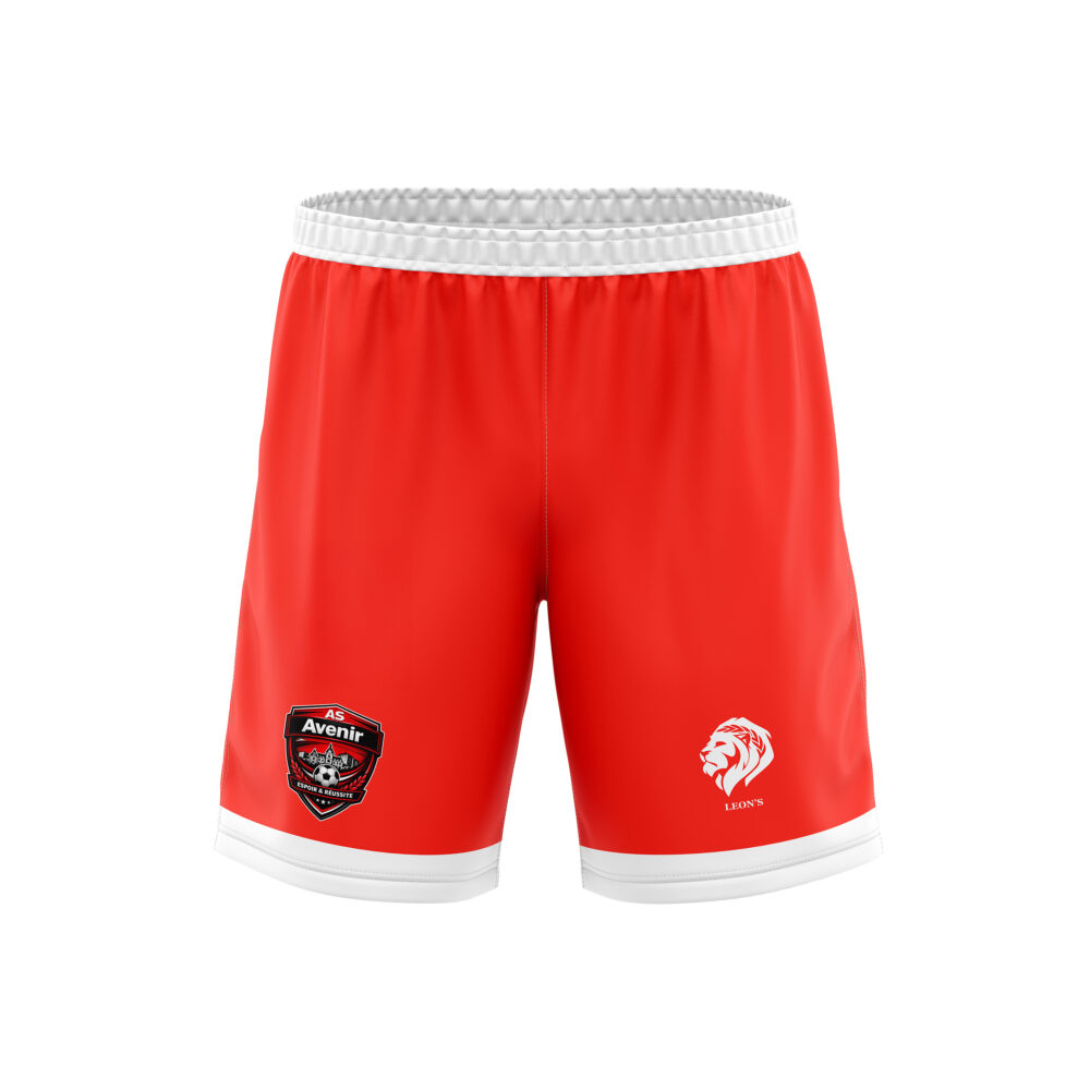 Short Rouge/Blanc AS Avenir