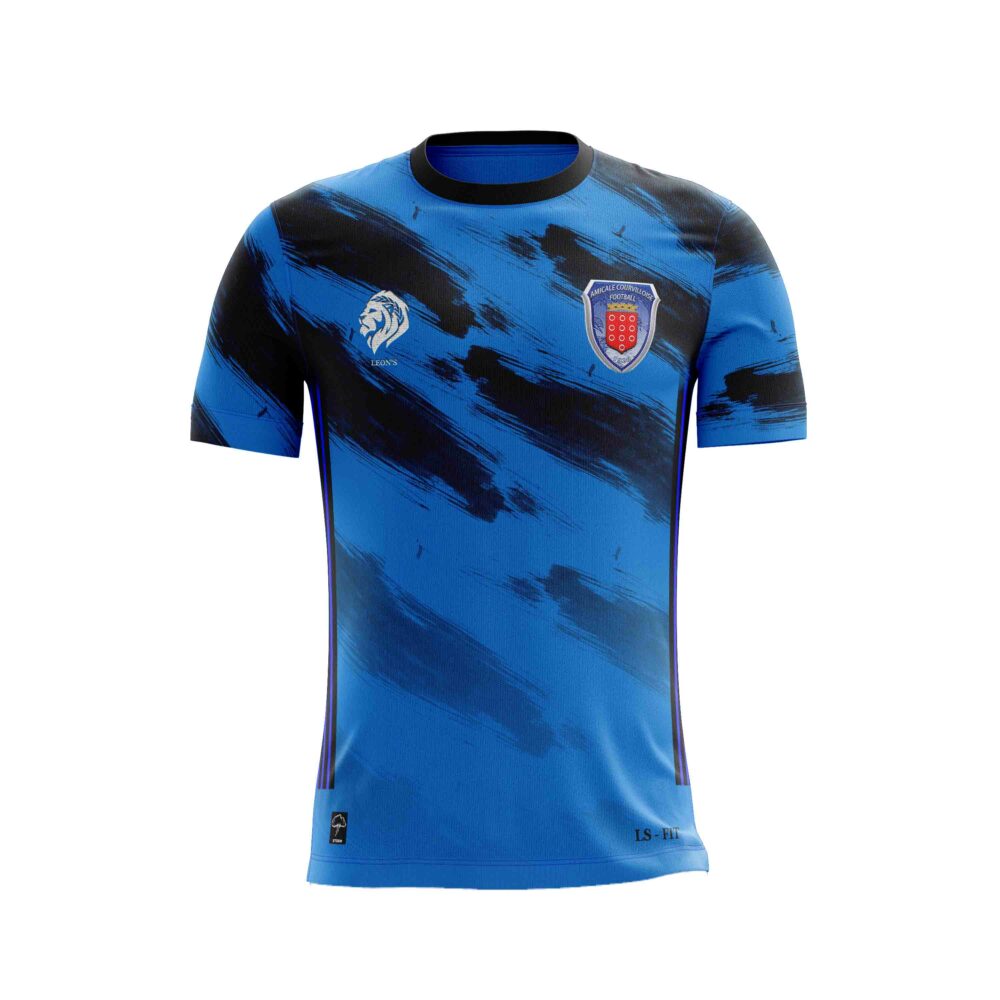 Maillot Storm Bleu/Noir AM Courville Enfant