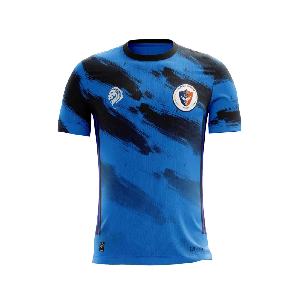 Maillot Storm Bleu/Noir ENT. COURVILLE/FONTAINE Enfant