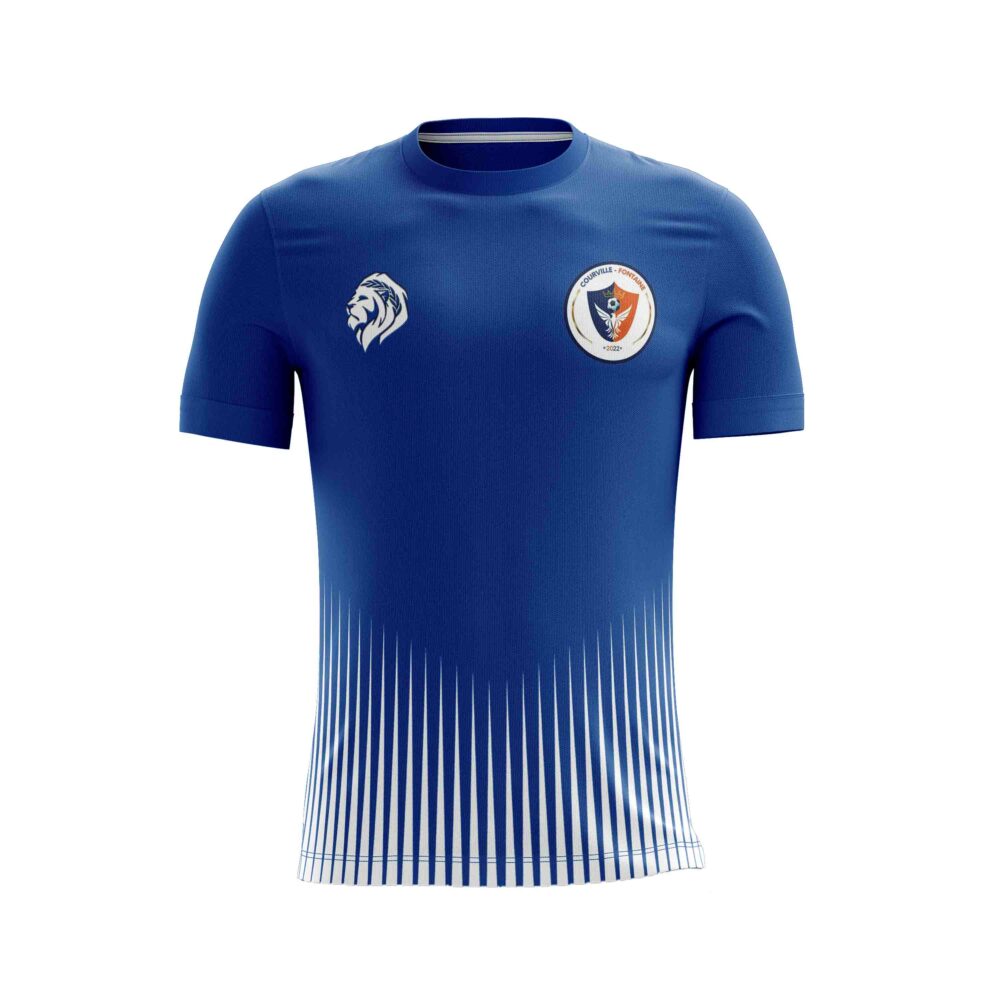 Maillot Tempo Bleu/Blanc ENT. COURVILLE/FONTAINE